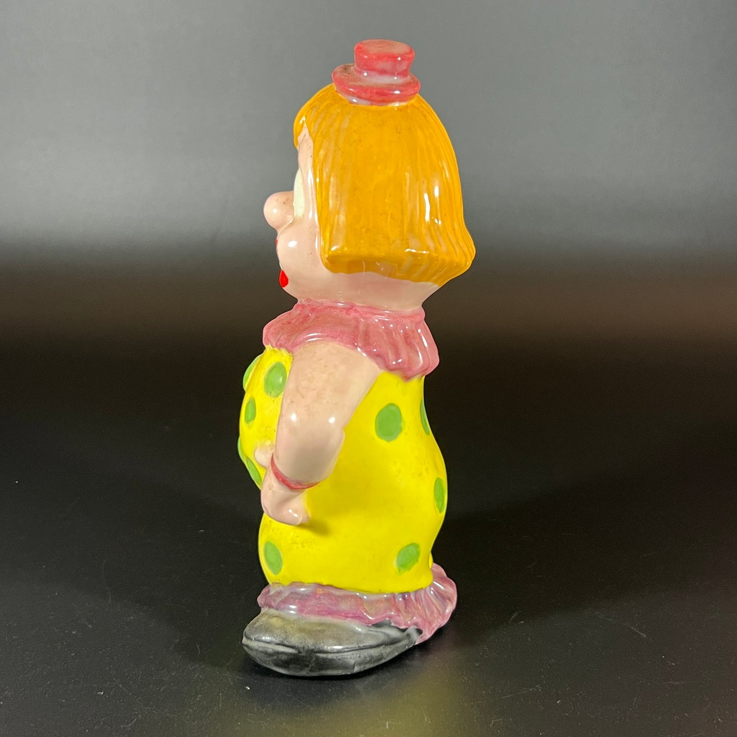 Charming Vintage Set of 5 Handmade Clown Dolls – Unique One-of-a-Kind Collection