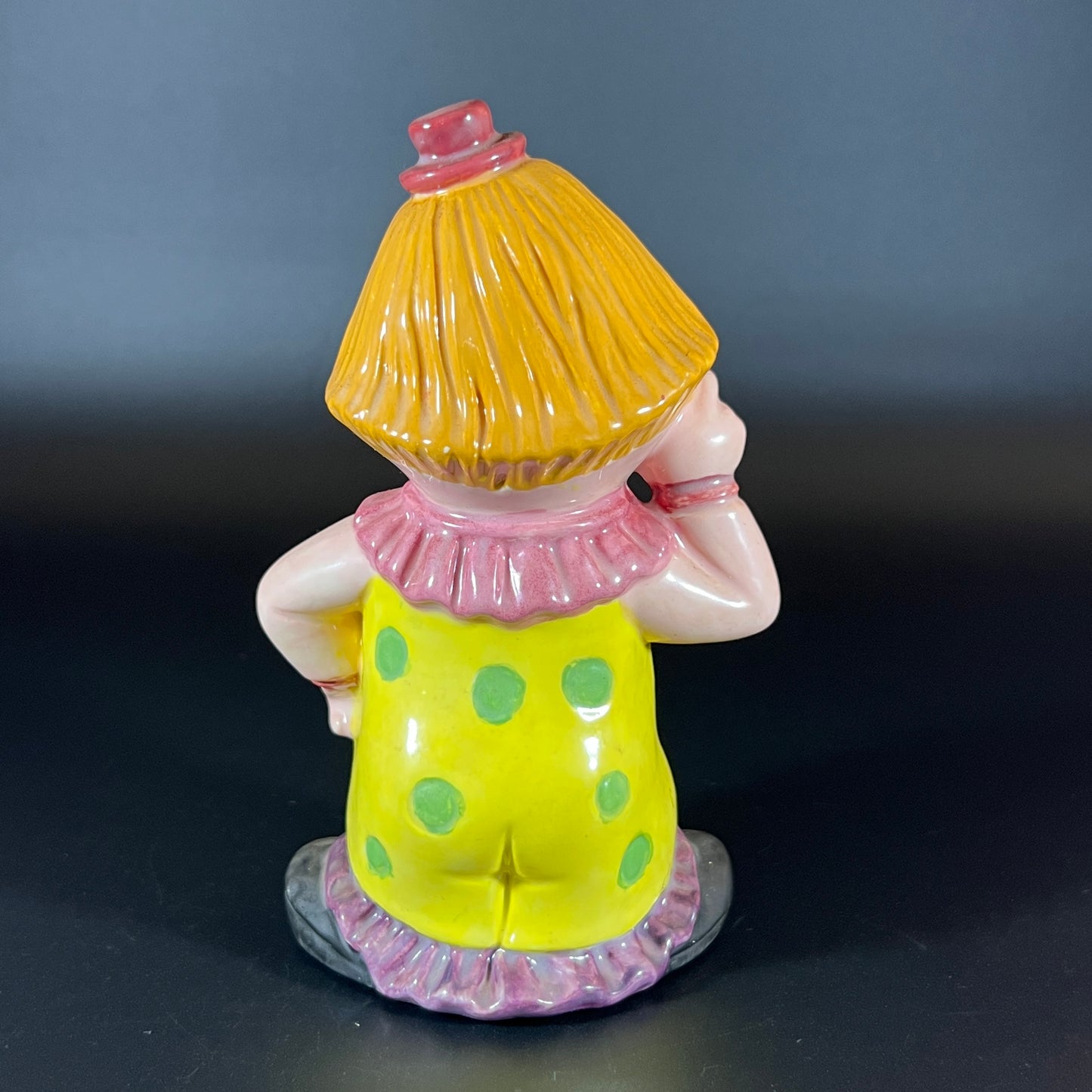 Charming Vintage Set of 5 Handmade Clown Dolls – Unique One-of-a-Kind Collection