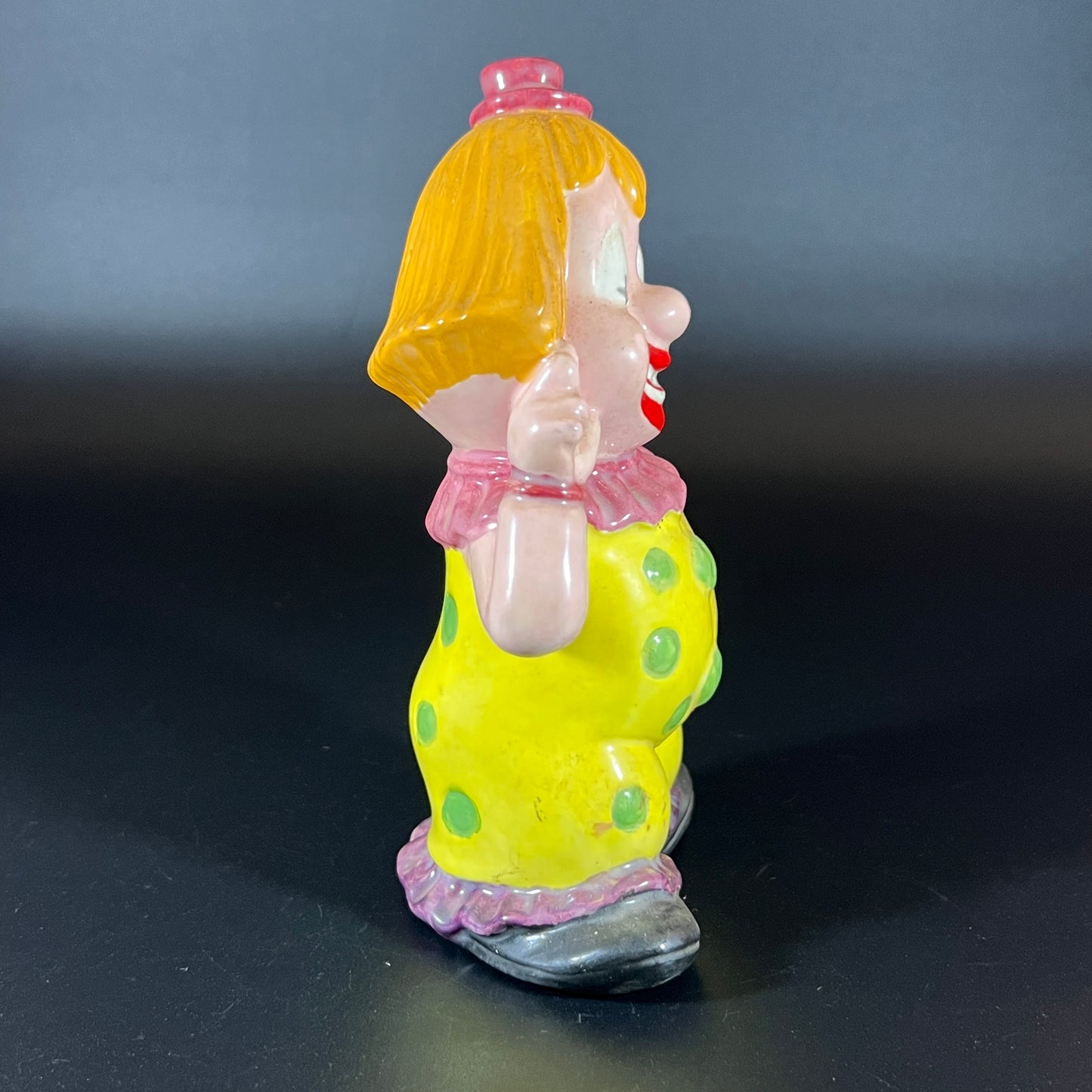 Charming Vintage Set of 5 Handmade Clown Dolls – Unique One-of-a-Kind Collection