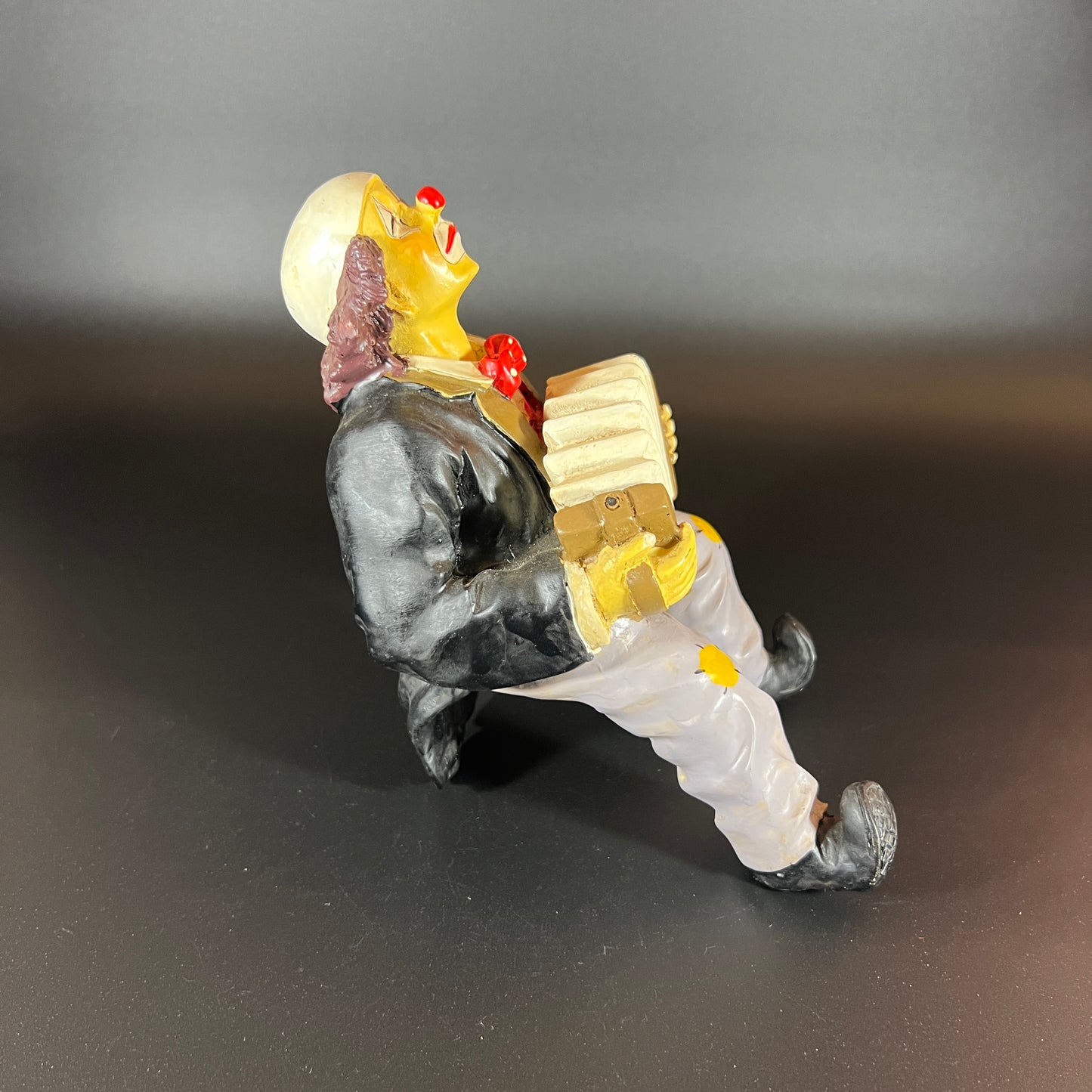 Vintage Musical Clown Trio – Hand-Painted Resin Figures (Set of 3)