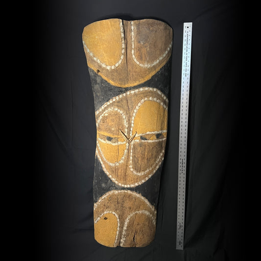 60" Papua New Guinea Kwoma Tribe Painted Sago Bark Panel (Pangal)