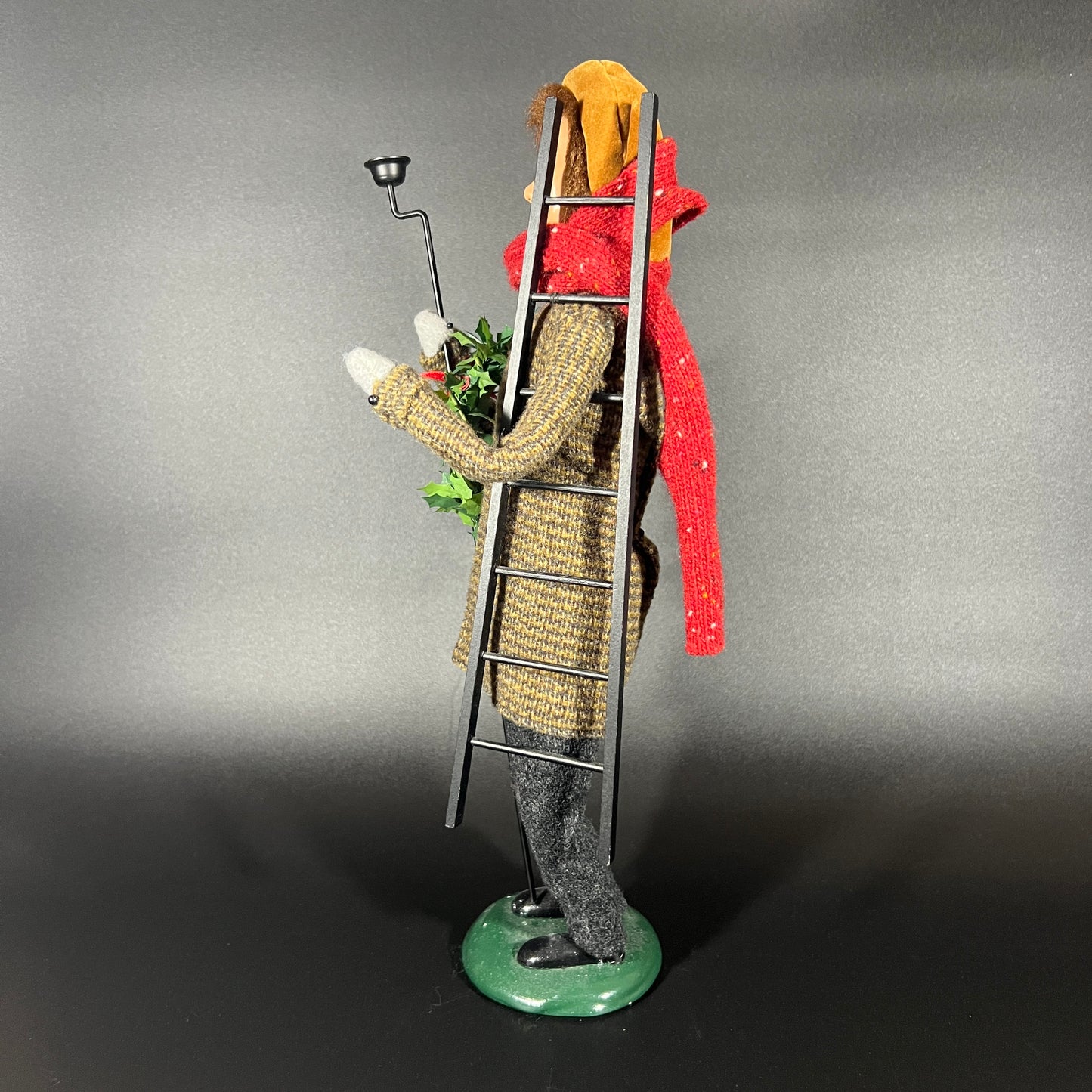 Byers Choice Doll - Male Caroler with Lamp Lighter and Ladder