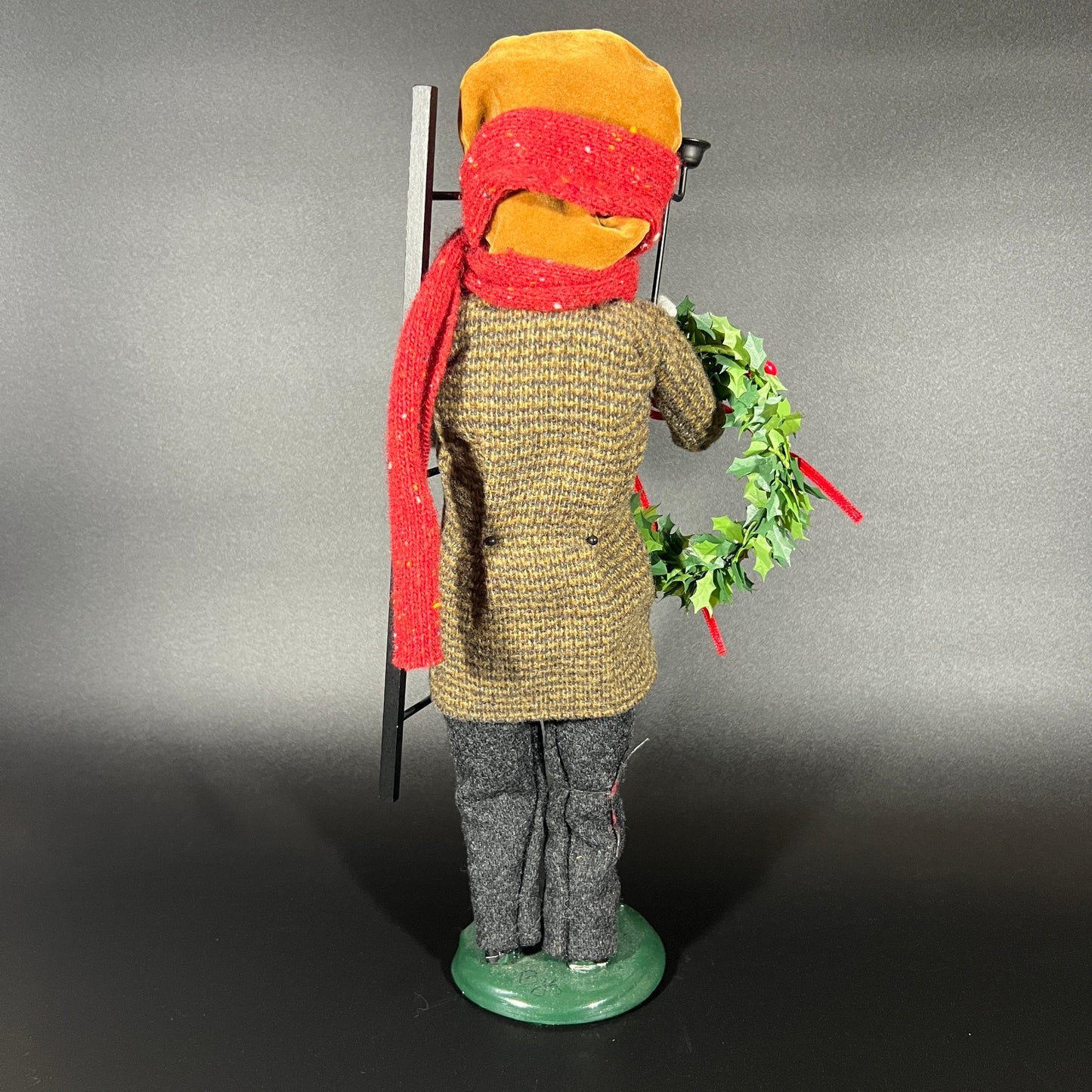 Byers Choice Doll - Male Caroler with Lamp Lighter and Ladder