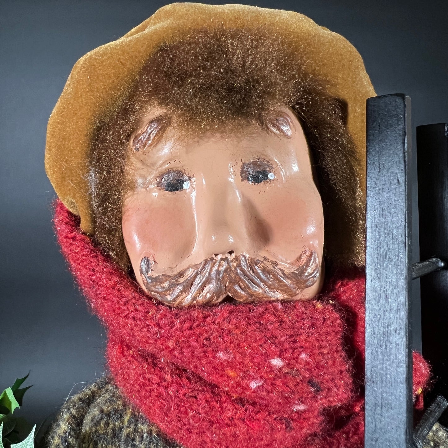 Byers Choice Doll - Male Caroler with Lamp Lighter and Ladder