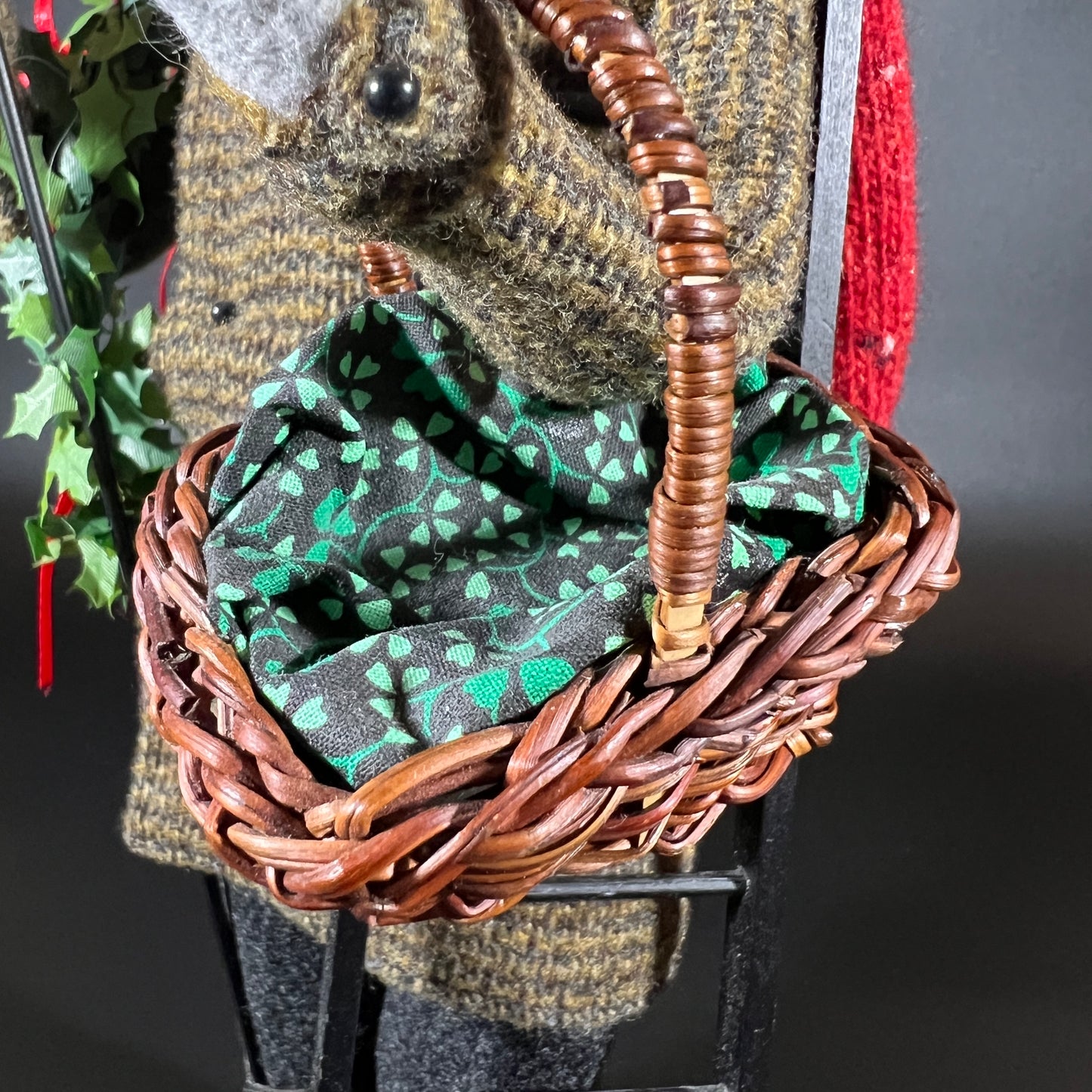 Byers Choice Doll - Male Caroler with Lamp Lighter and Ladder