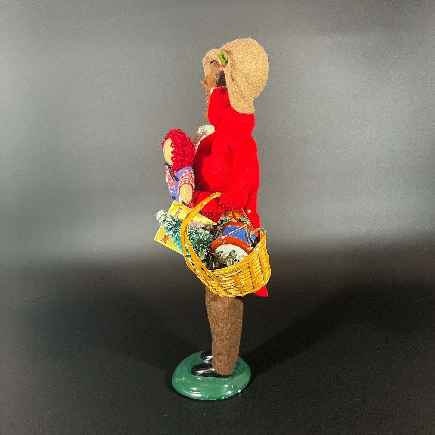 Byers Choice Doll - African American Man with Doll, Basket and Book