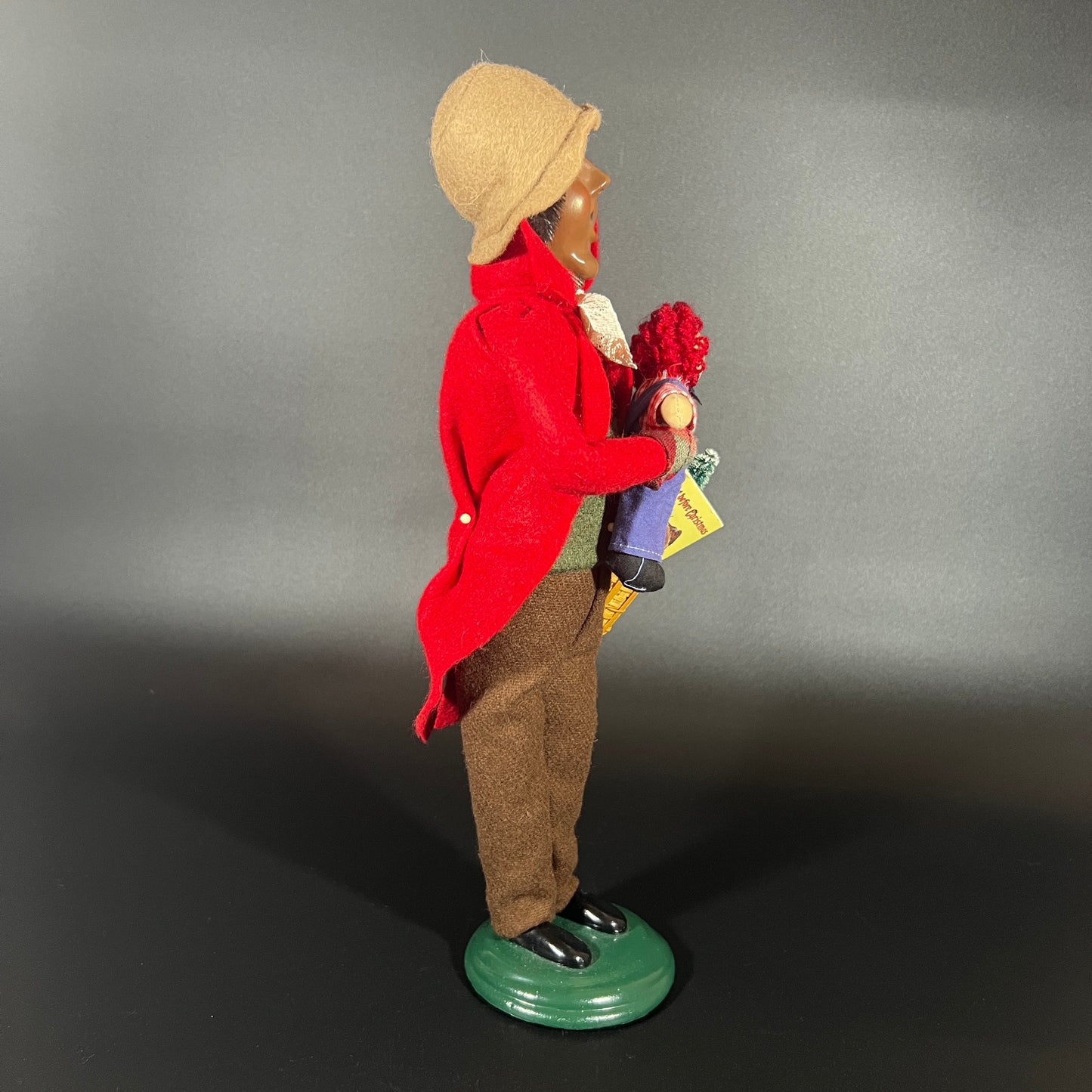 Byers Choice Doll - African American Man with Doll, Basket and Book