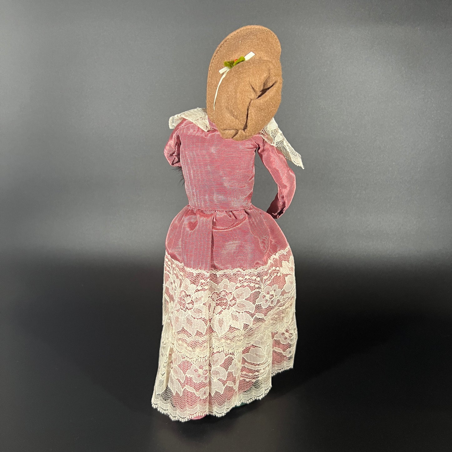 Byers Choice Doll - Victorian Woman with Purple and White Lace Dress