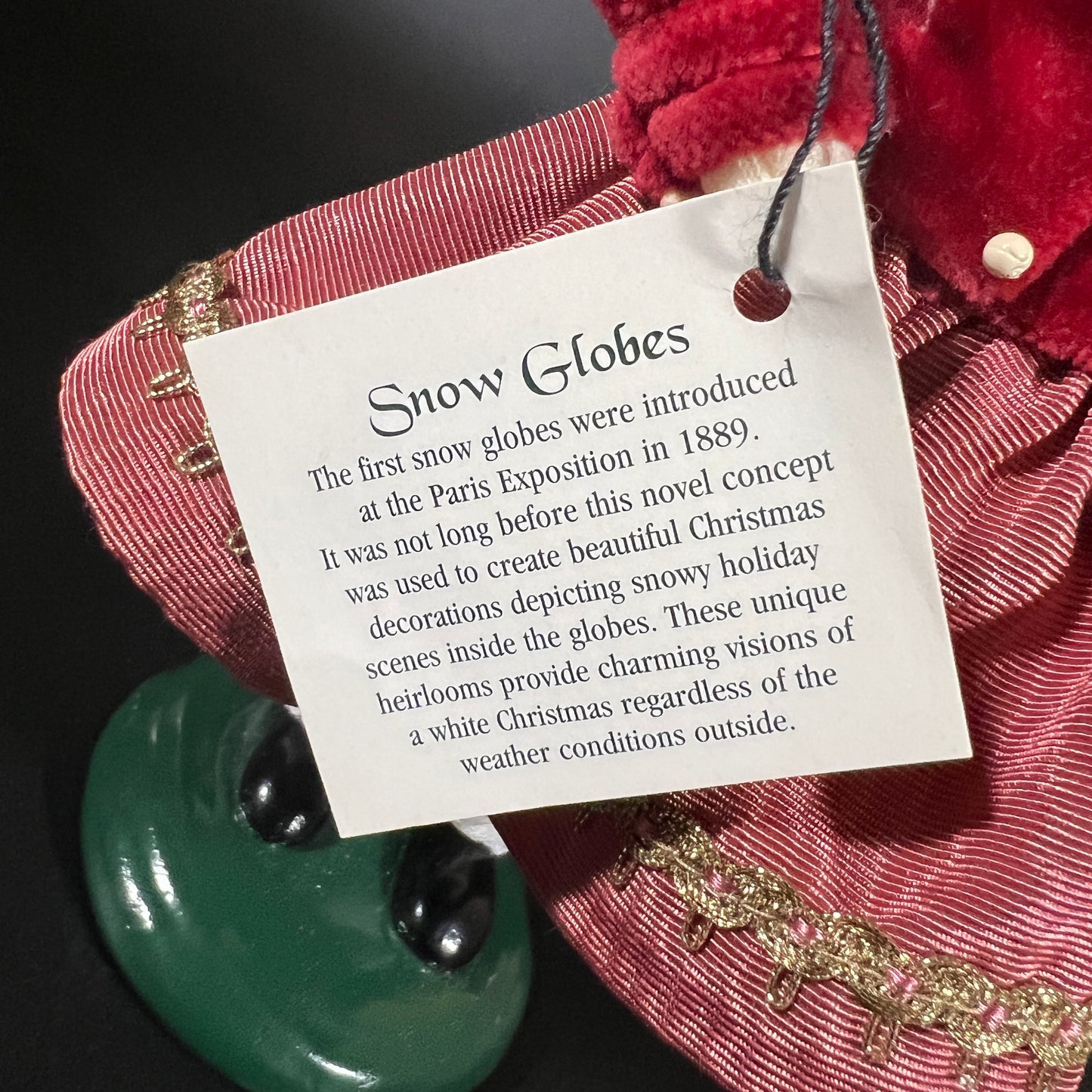 Byers Choice Doll - Girl with Snow Globe and Red Jacket