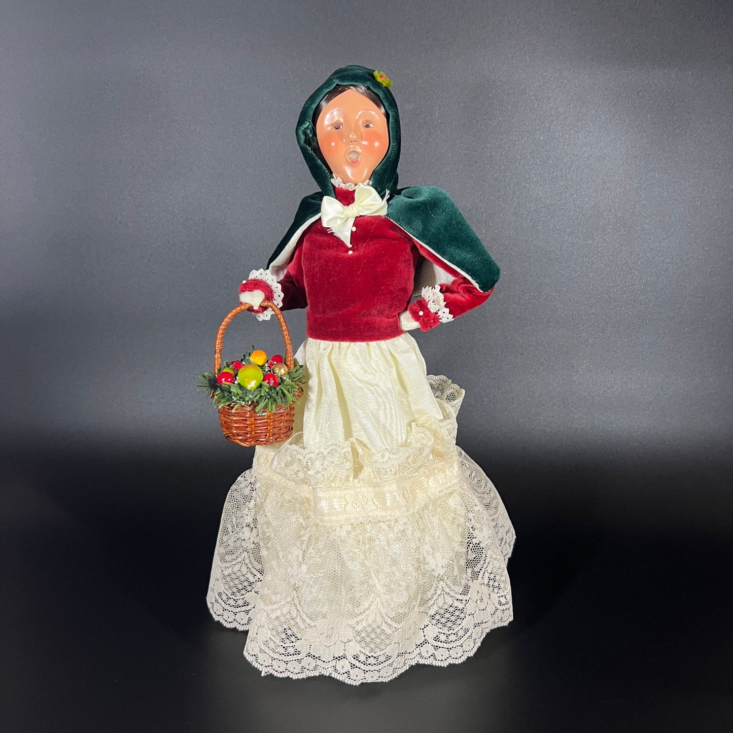 Byers Choice Doll - Victorian Woman Caroler with Basket