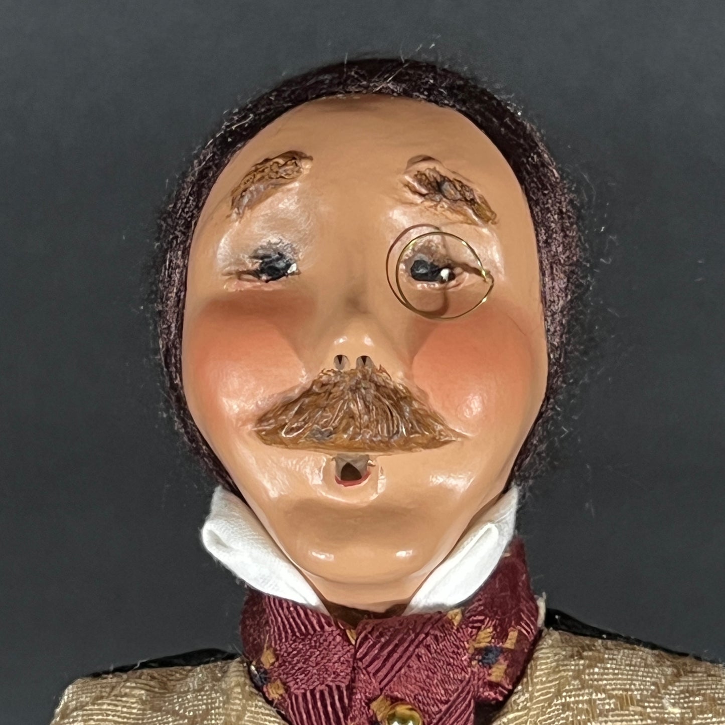 Byers Choice Doll - Man Caroler Holding Holiday Turkey