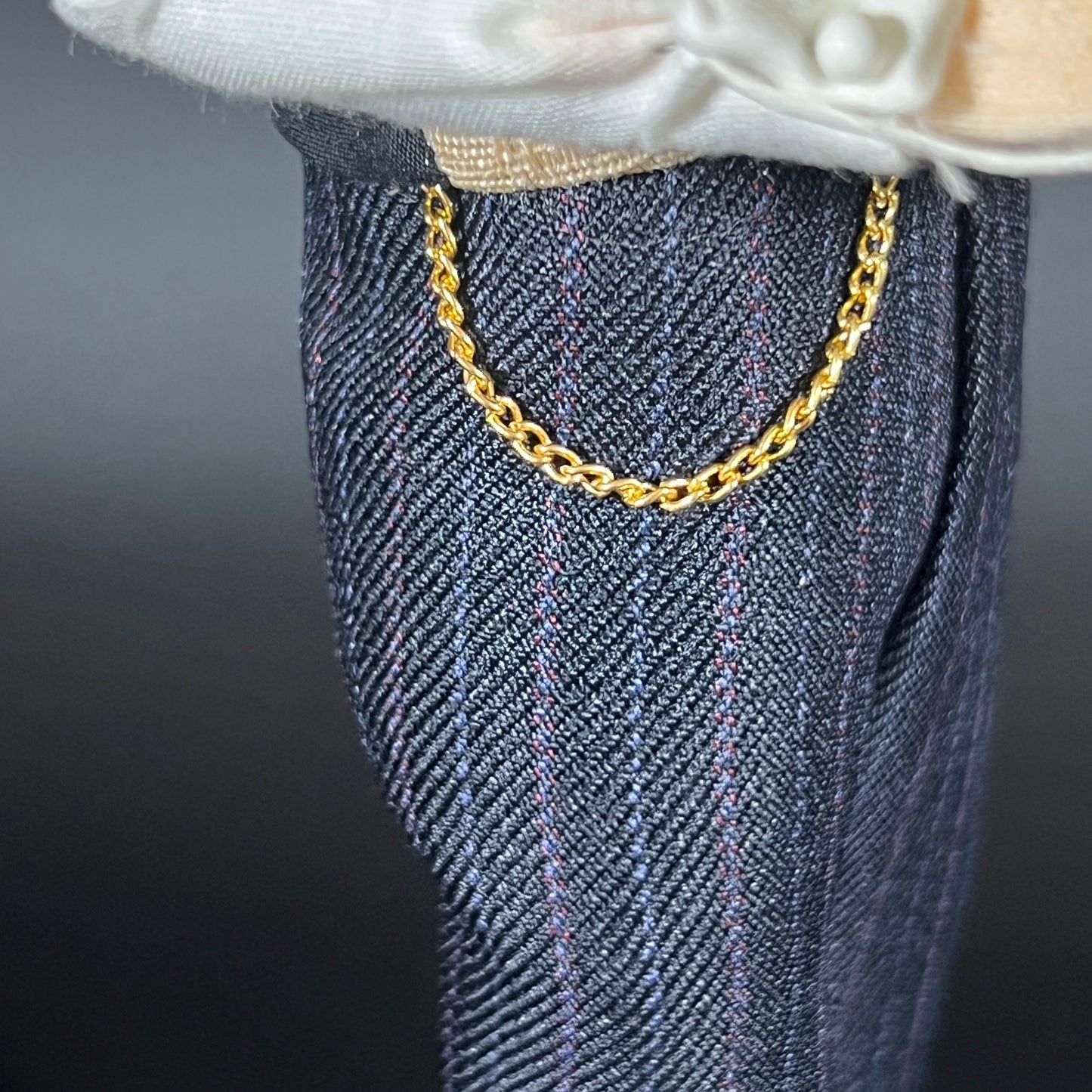 Byers Choice Doll - Man Caroler Holding Holiday Turkey