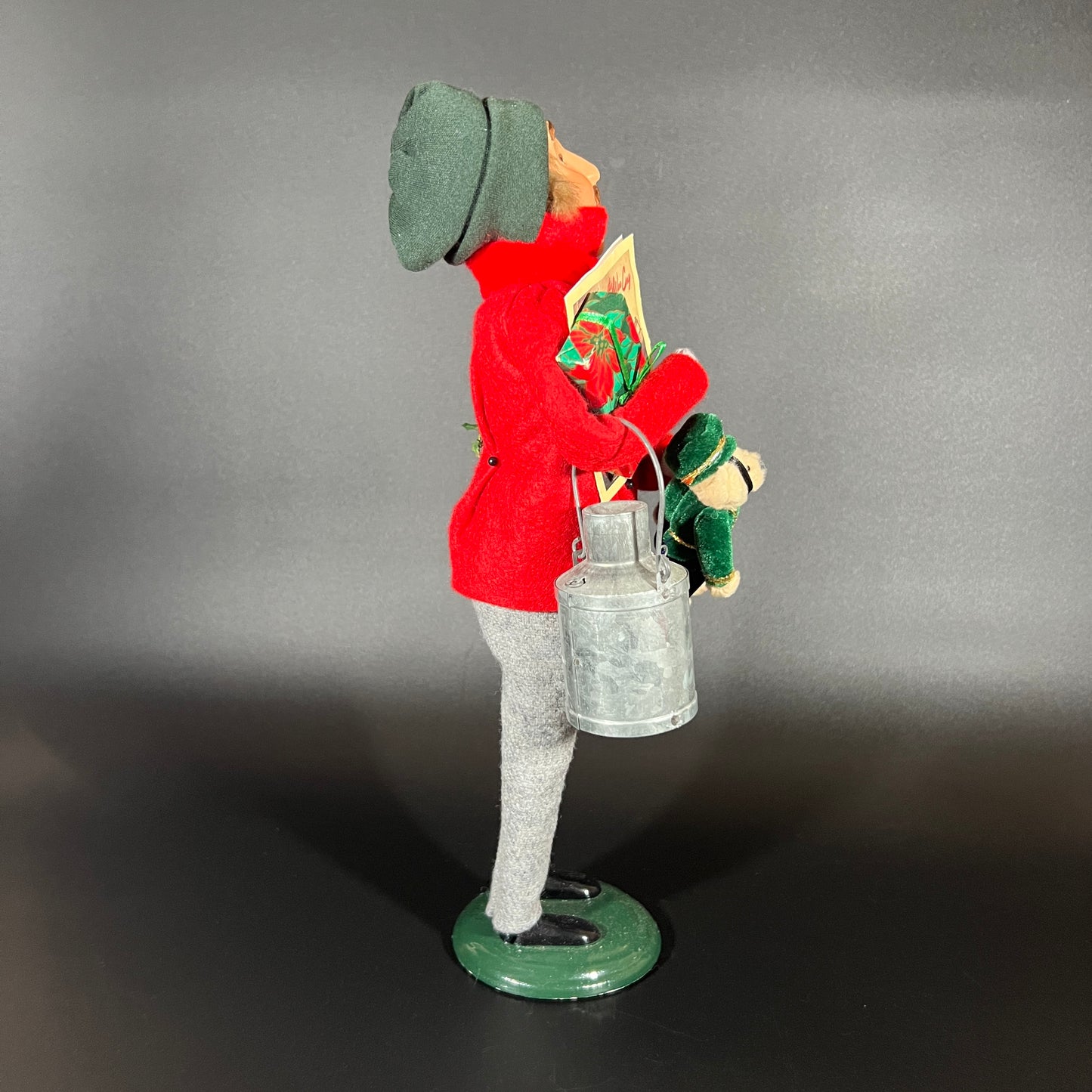 Byers Choice Doll - Traditional Shopper Man Holding Milk, Sheet Music and Teddy Bear