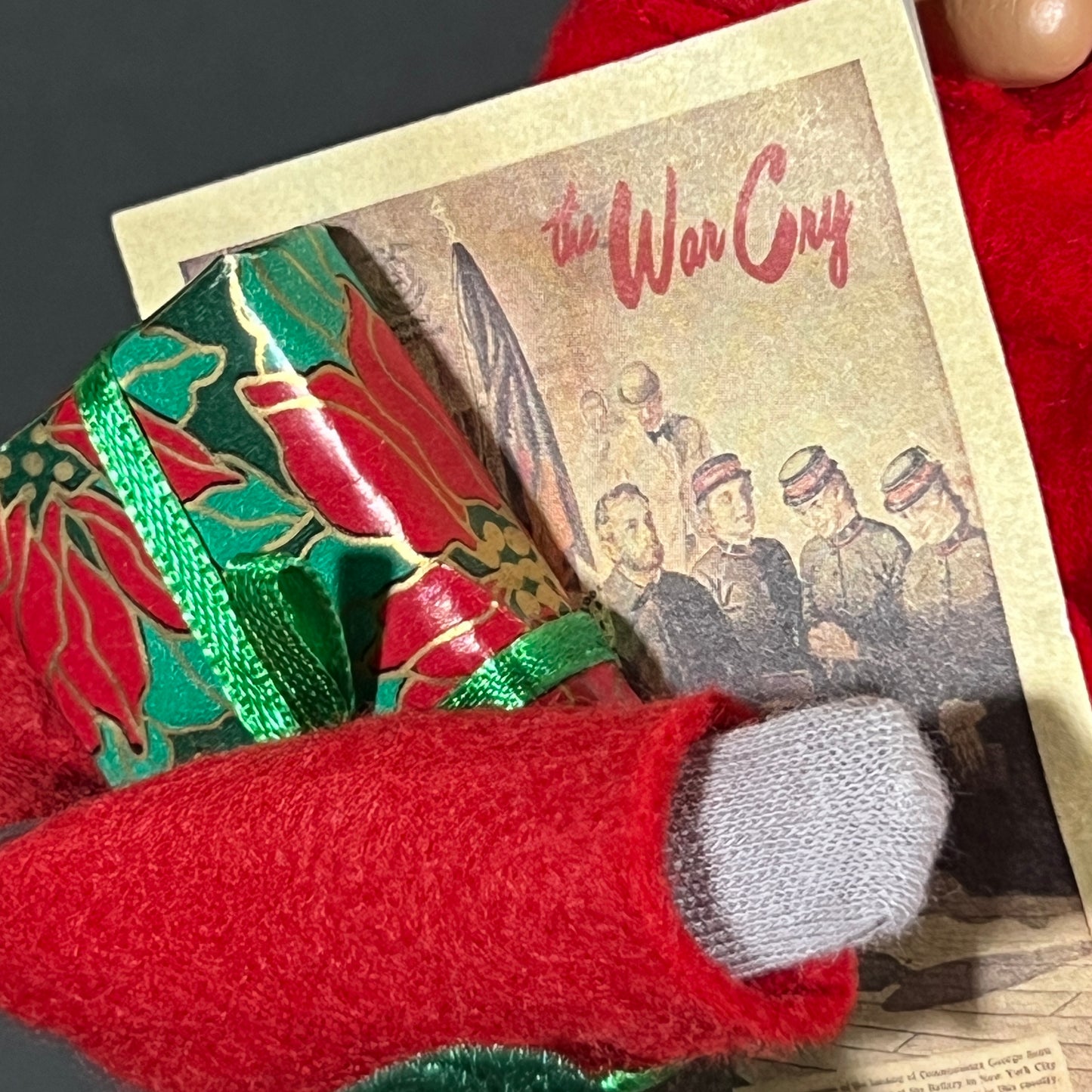 Byers Choice Doll - Traditional Shopper Man Holding Milk, Sheet Music and Teddy Bear