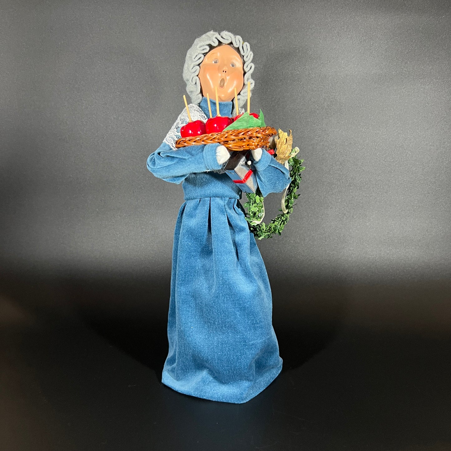 Byers Choice Doll - Victorian Shopper Woman Holding Candy Apples and Presents