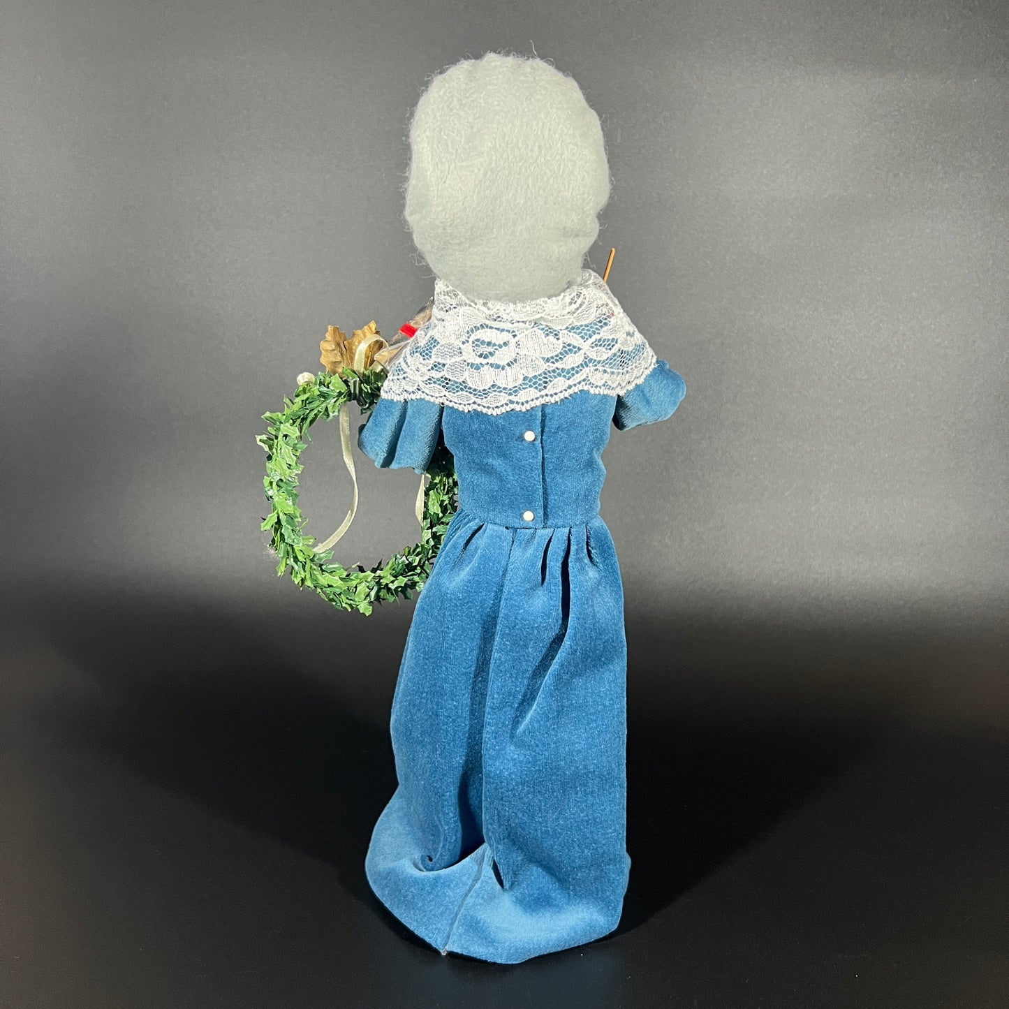 Byers Choice Doll - Victorian Shopper Woman Holding Candy Apples and Presents