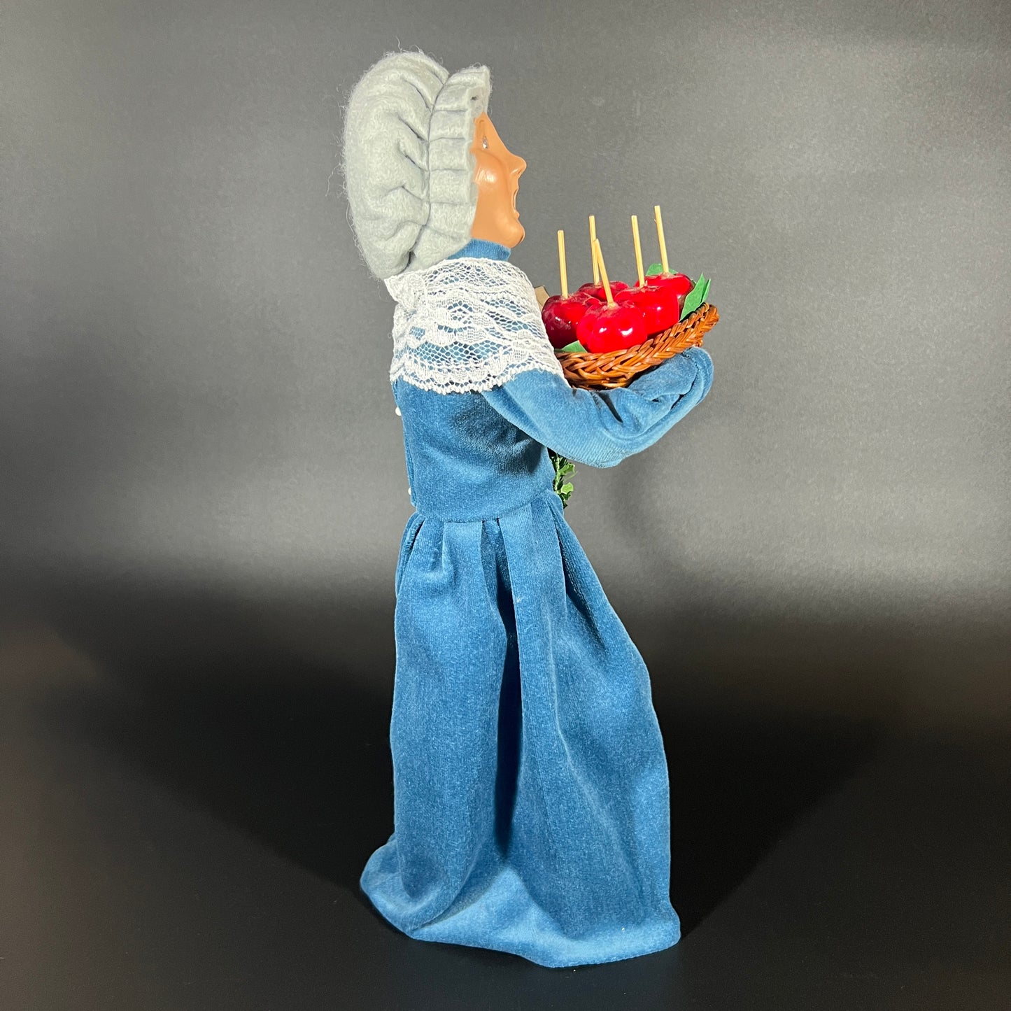 Byers Choice Doll - Victorian Shopper Woman Holding Candy Apples and Presents