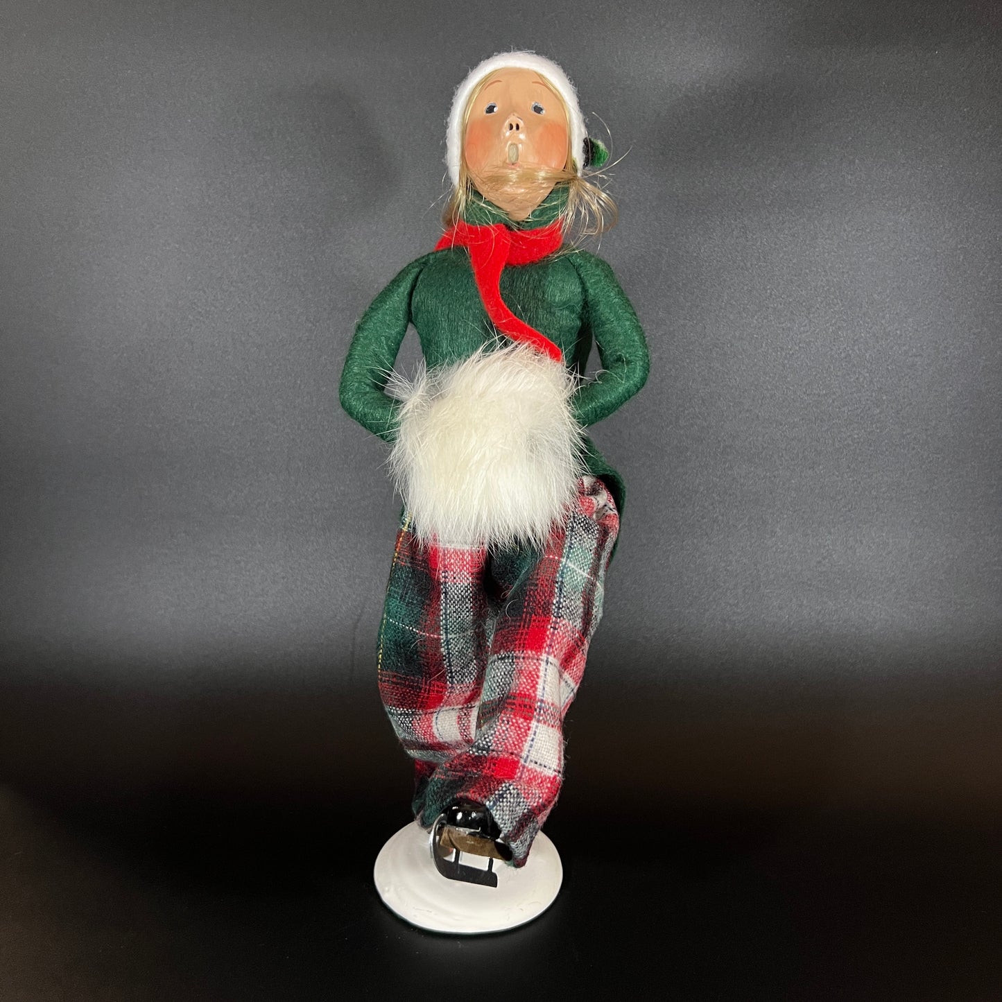 Byers Choice Doll - Woman Skater, Signed and Numbered