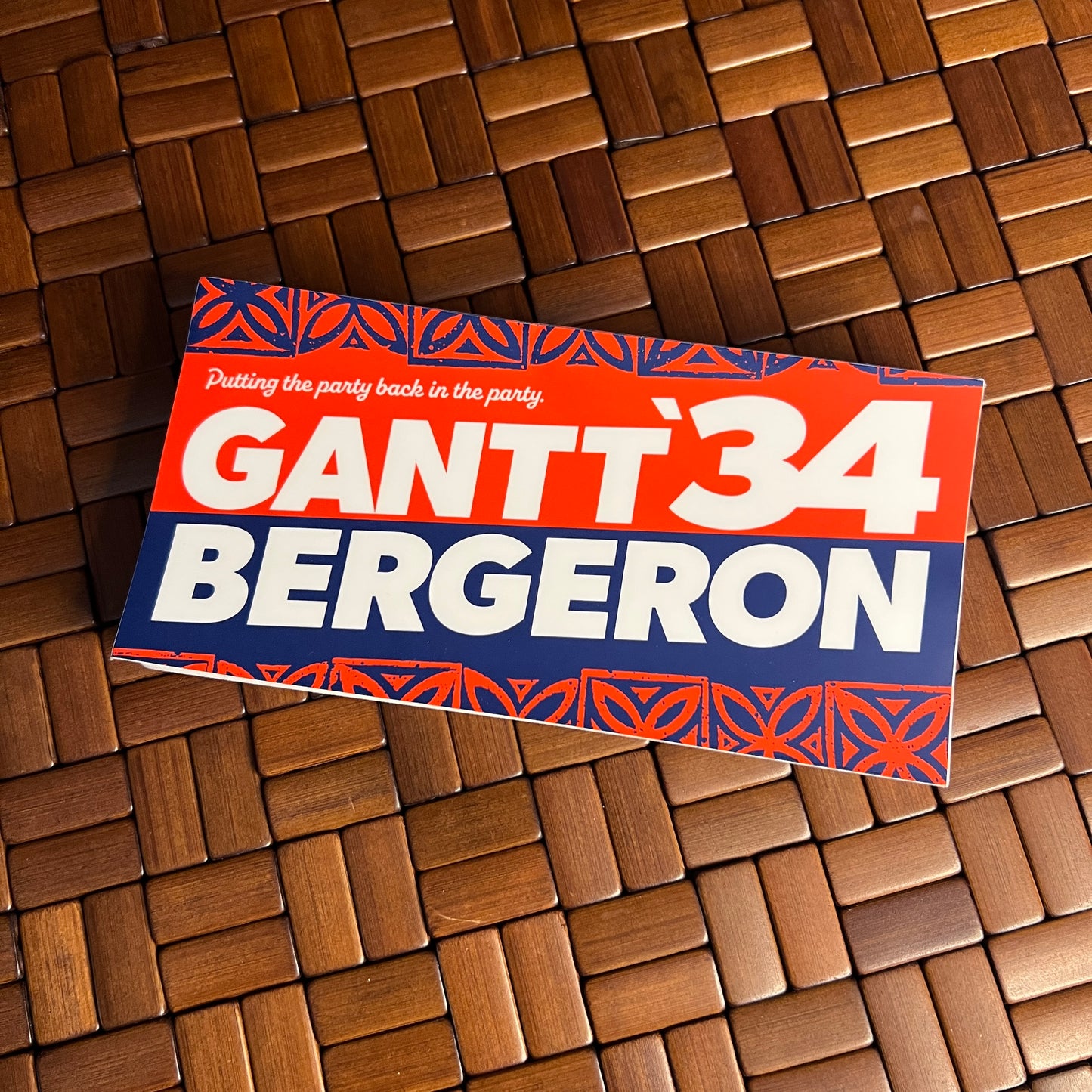 Gantt Bergeron Campaign Sticker