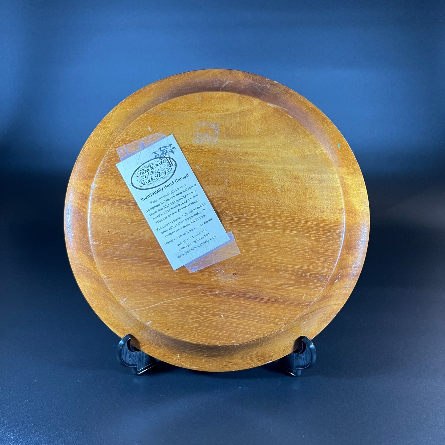 Hawaiian Wood Souvenir Plate