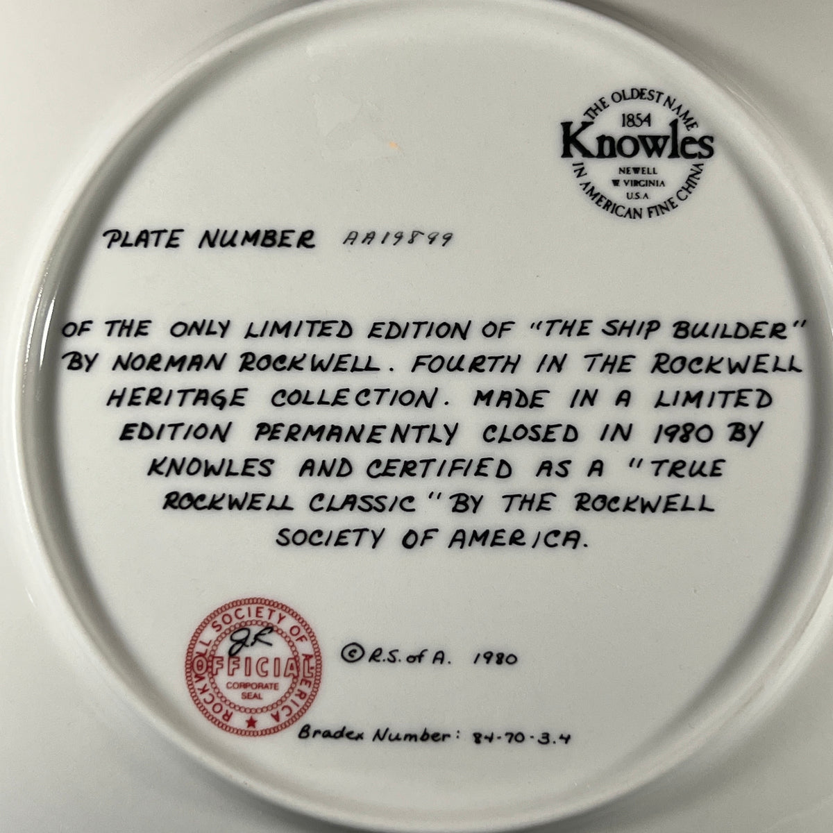 Norman Rockwell Collector Plates - Vintage Set of 4 - 1970s–1980s 8.5”