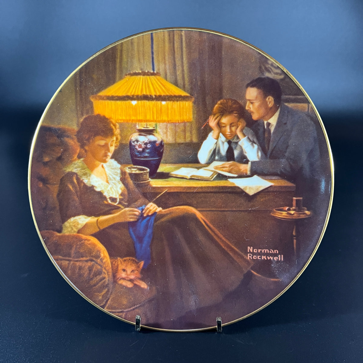 Norman Rockwell Collector Plates - Vintage Set of 4 - 1970s–1980s 8.5”