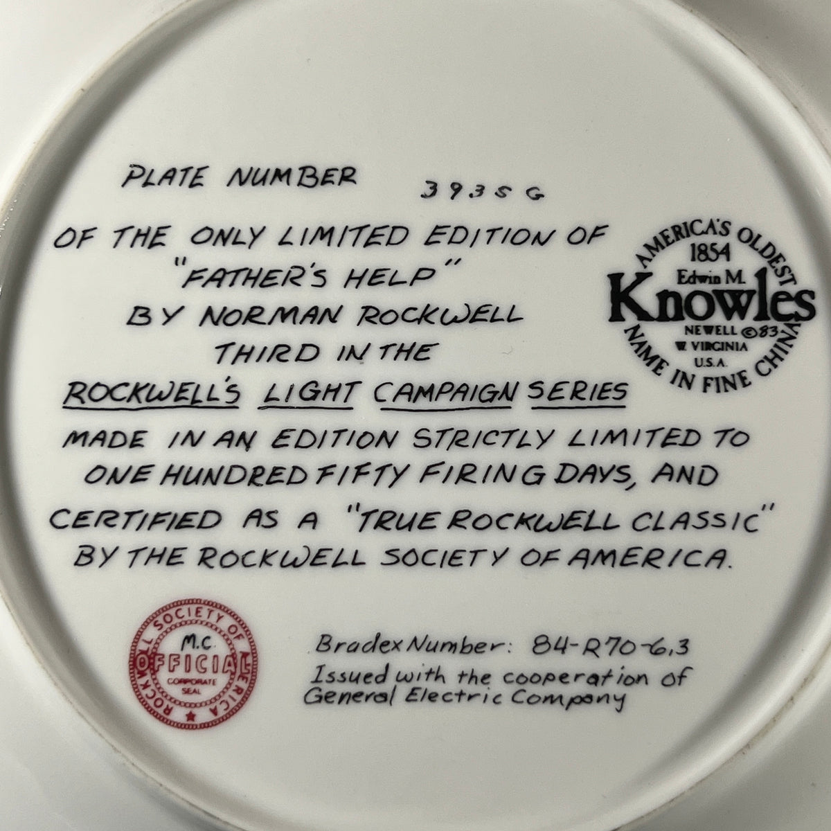 Norman Rockwell Collector Plates - Vintage Set of 4 - 1970s–1980s 8.5”