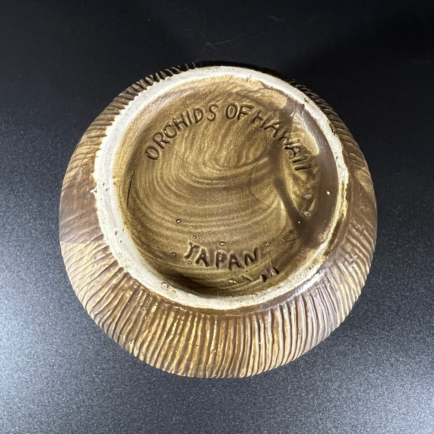 Orchids of Hawaii Striated Coconut Mugs