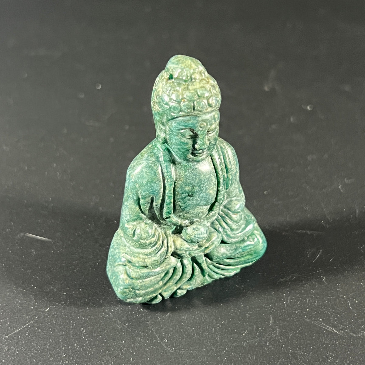 Nephrite Jade Seated Buddha Figurine