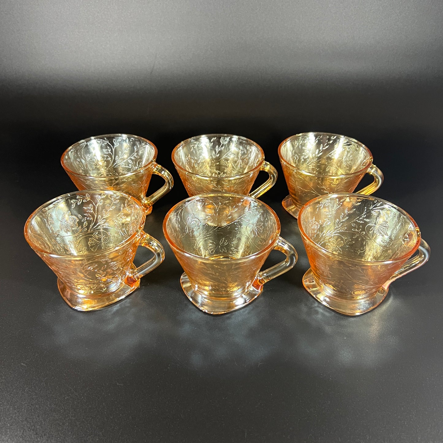 Jeannette Pitcher and 6-Cup Egg Nog Set