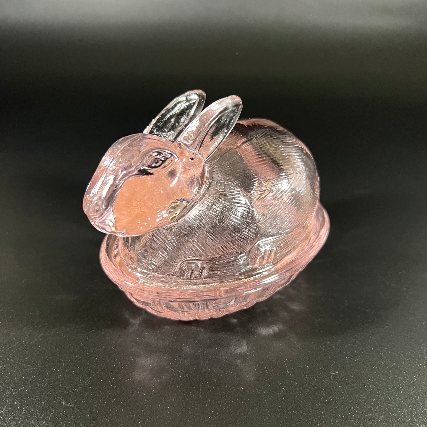 Pink Rabbit Candy Dish with Lid