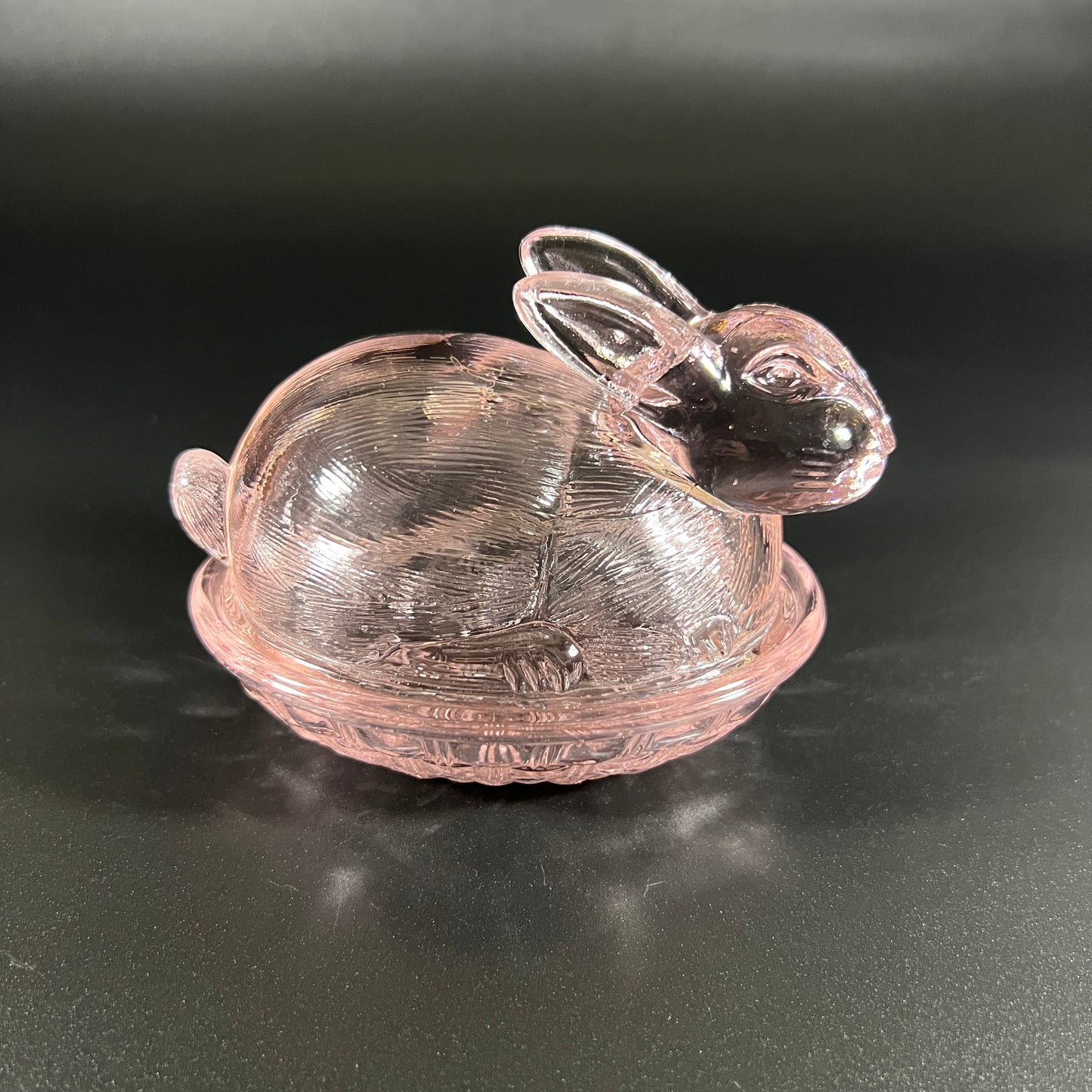 Pink Rabbit Candy Dish with Lid