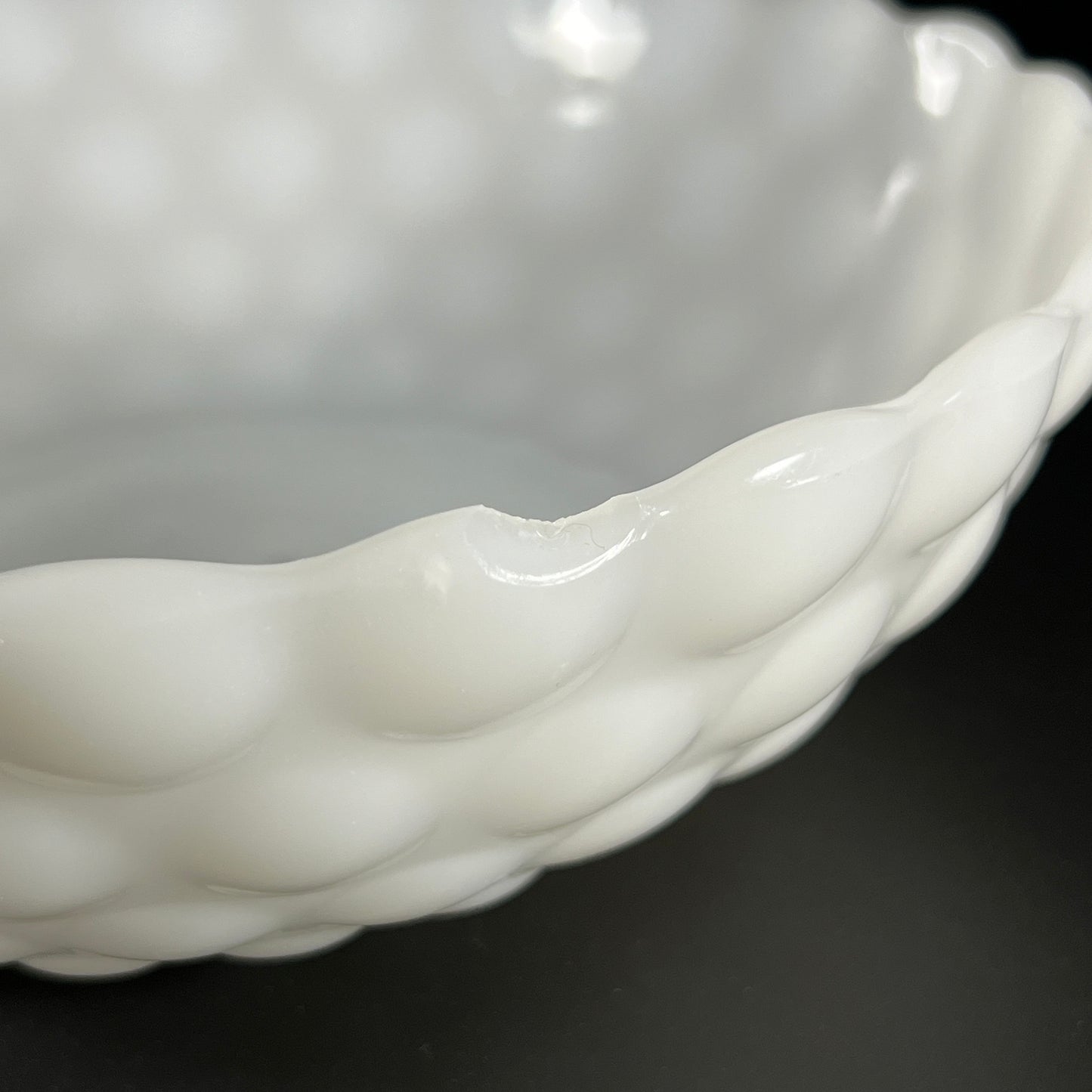 Fire King Milk Glass Bubble Bowl