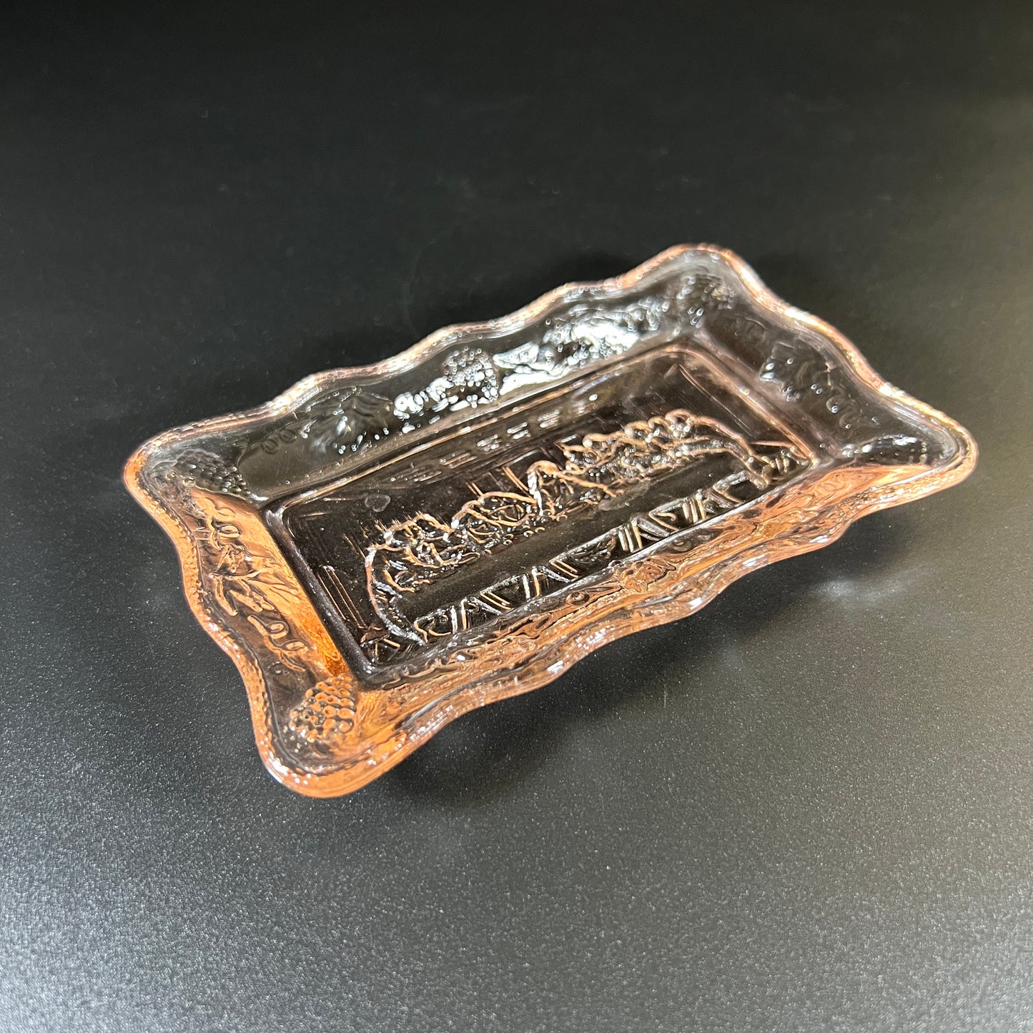 Pink Last Supper Depression Glass