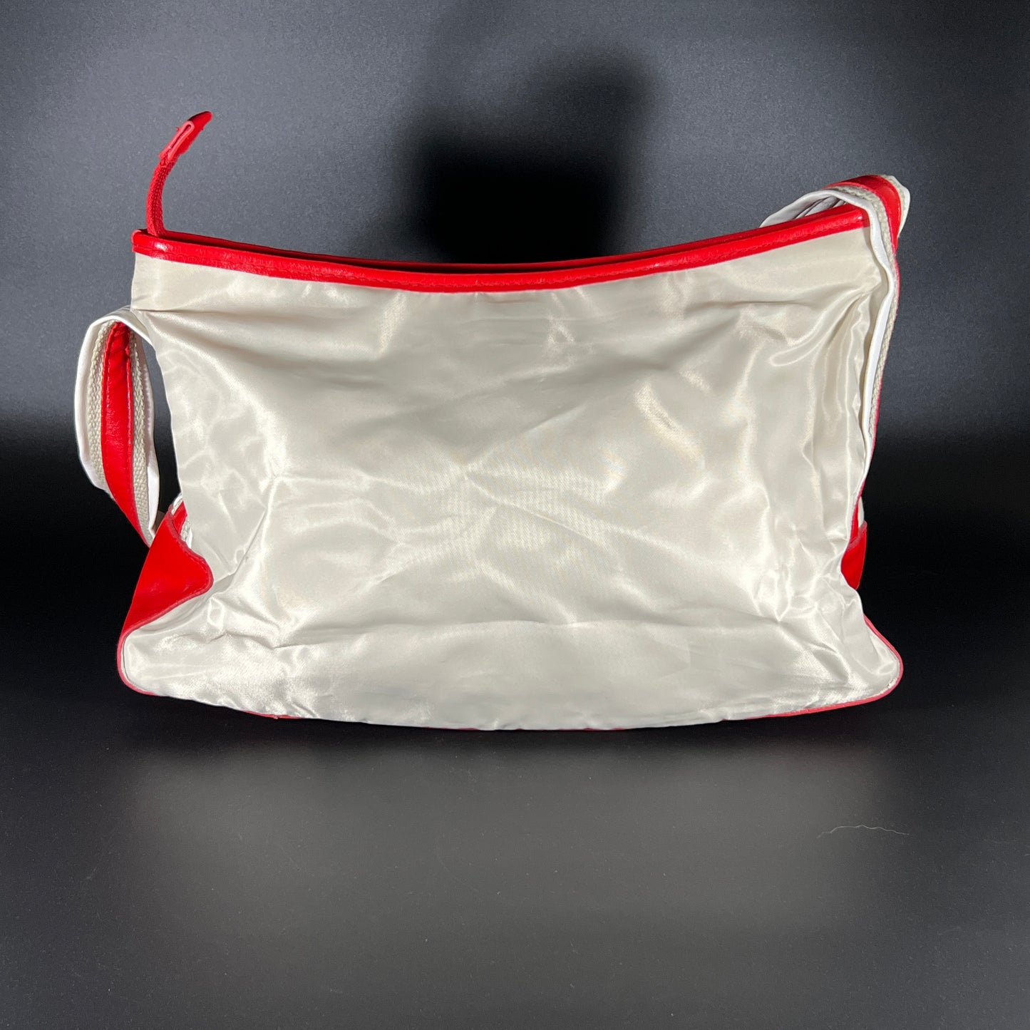 Vintage Red & White Handbag