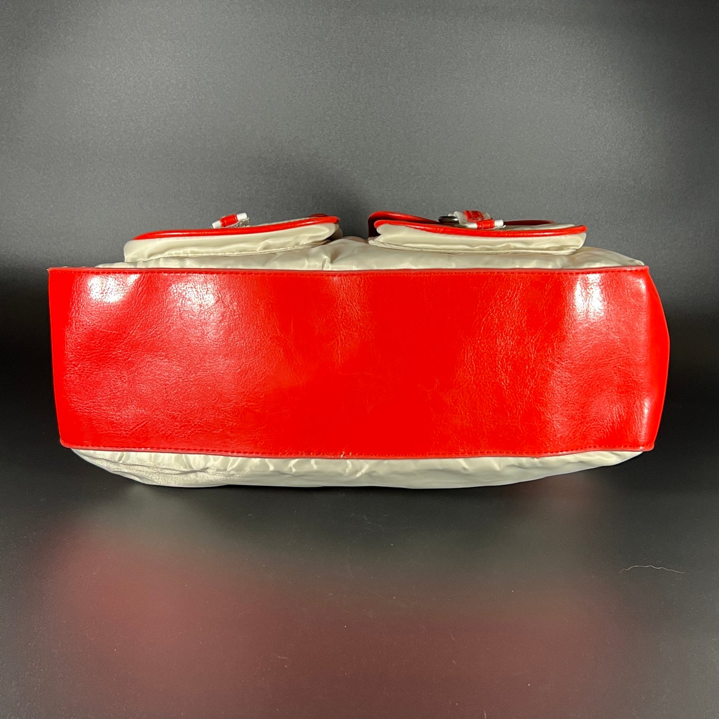 Vintage Red & White Handbag