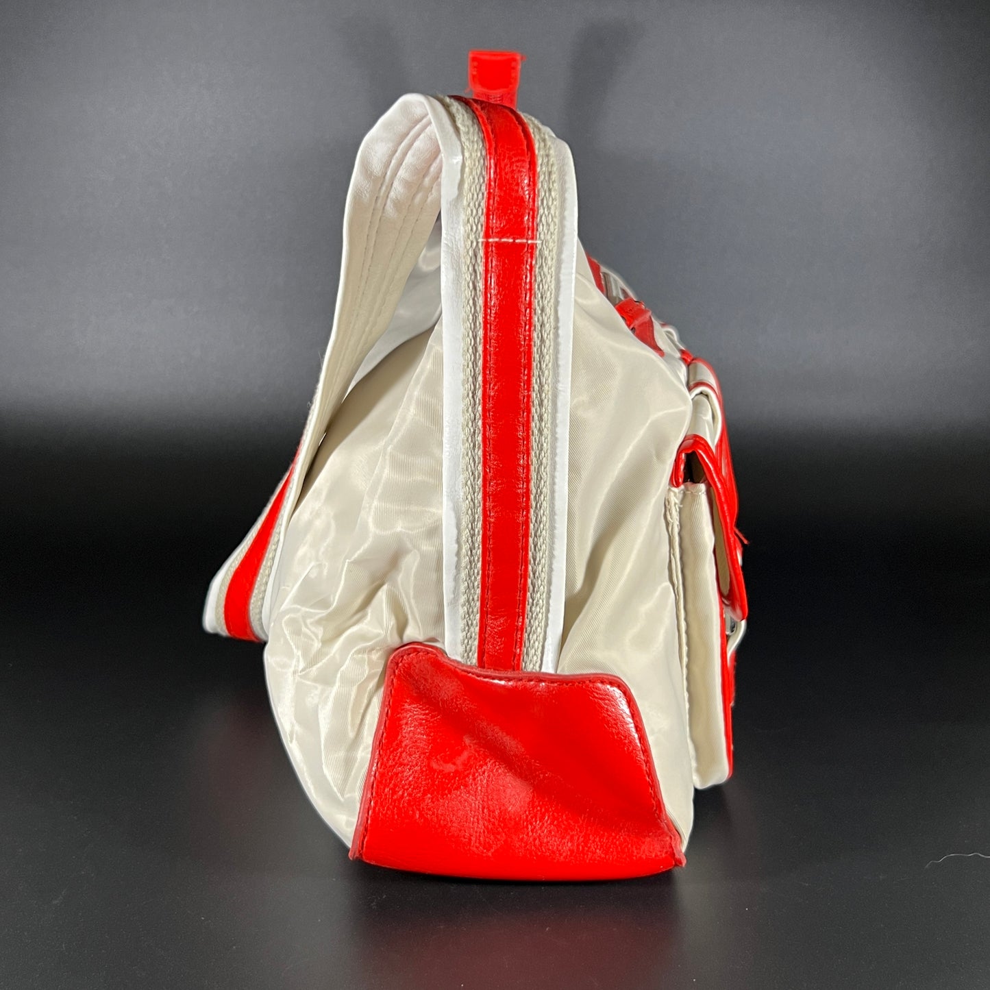 Vintage Red & White Handbag