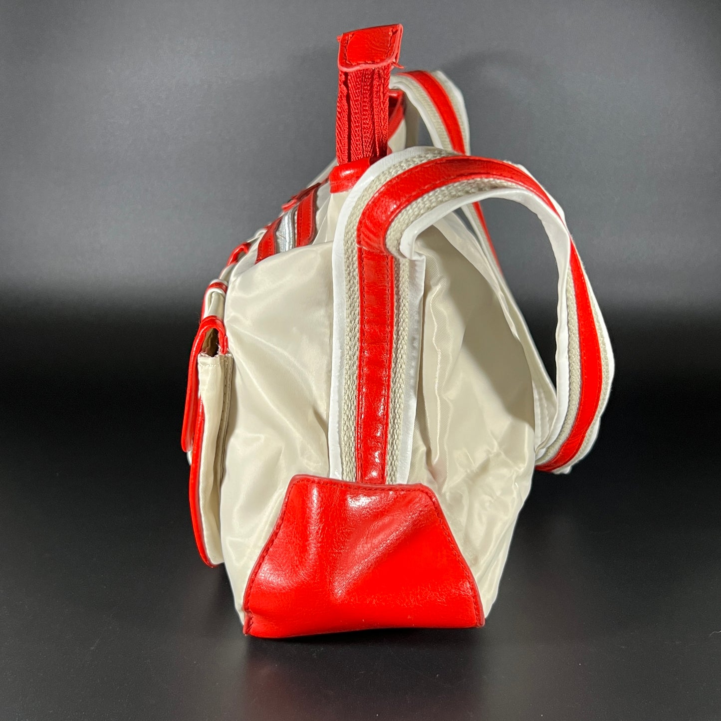 Vintage Red & White Handbag
