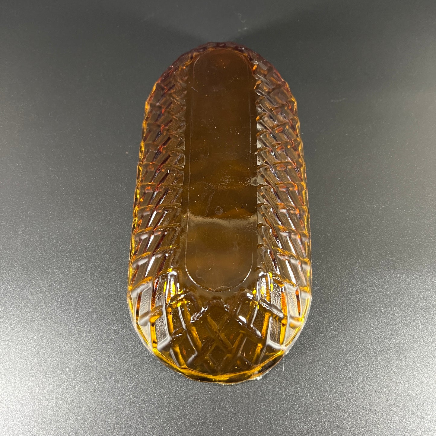 Indiana Glass Basket Weave Oblong Serving Dish