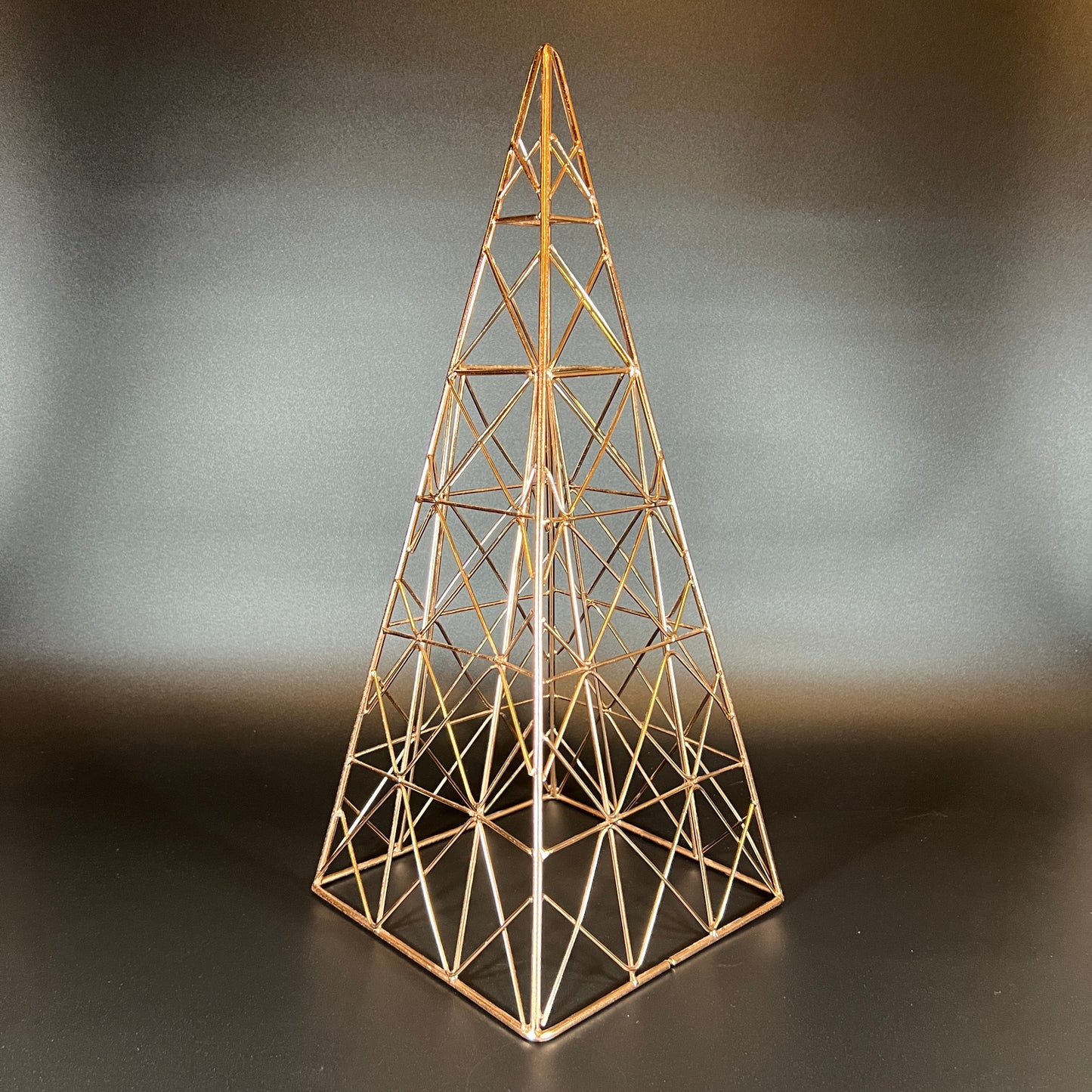 Copper Metal Tower Sculpture