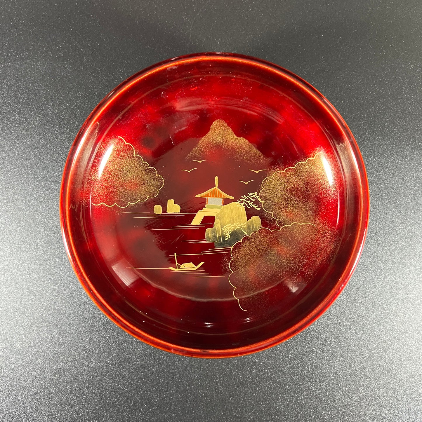 Japanese Hand Painted Lacquerware Serving Set