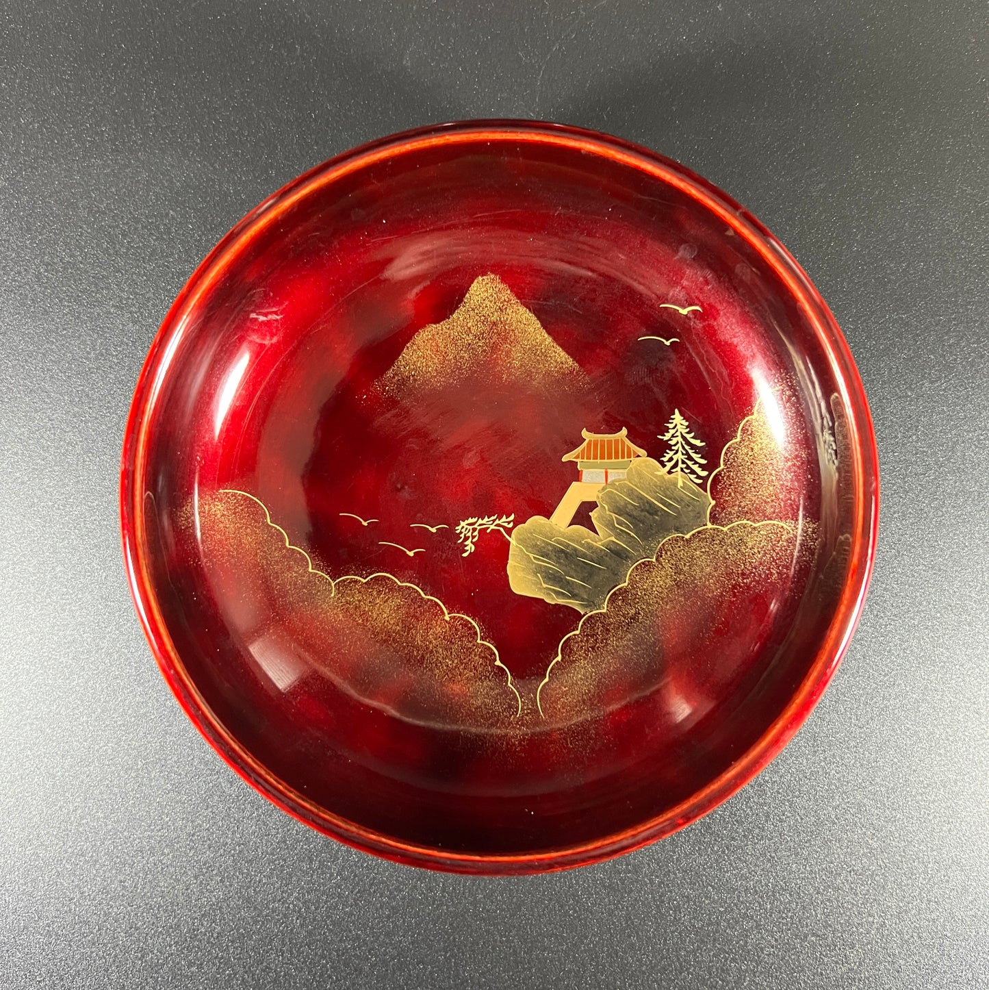 Japanese Hand Painted Lacquerware Serving Set