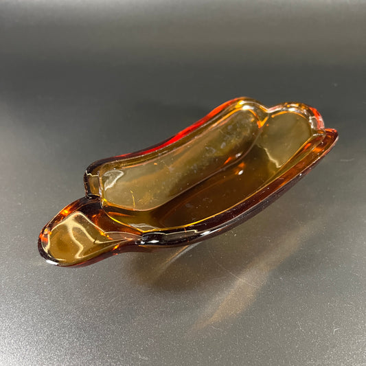 Amber Banana Split Dish