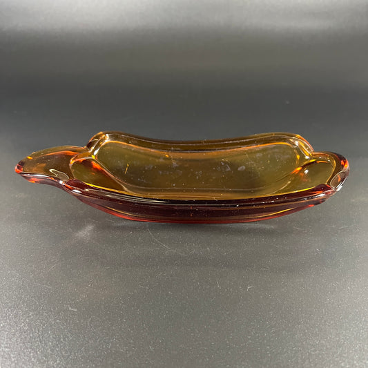 Amber Banana Split Dish