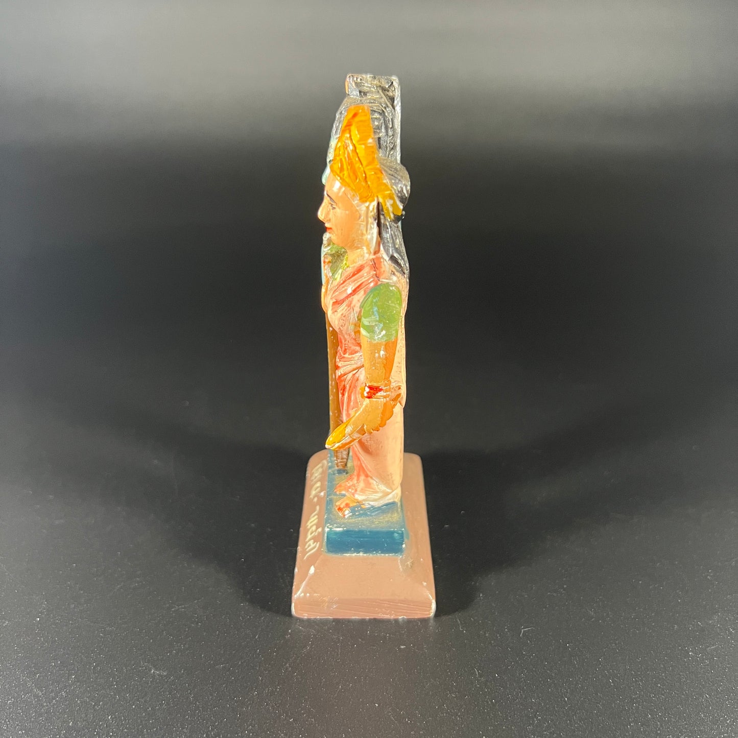 Lord Shiva and Parvathi Painted Small Sculpture