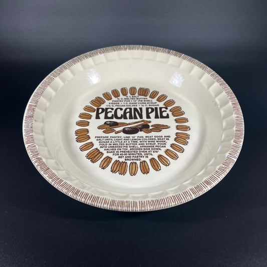 Pecan Pie Recipe Plate
