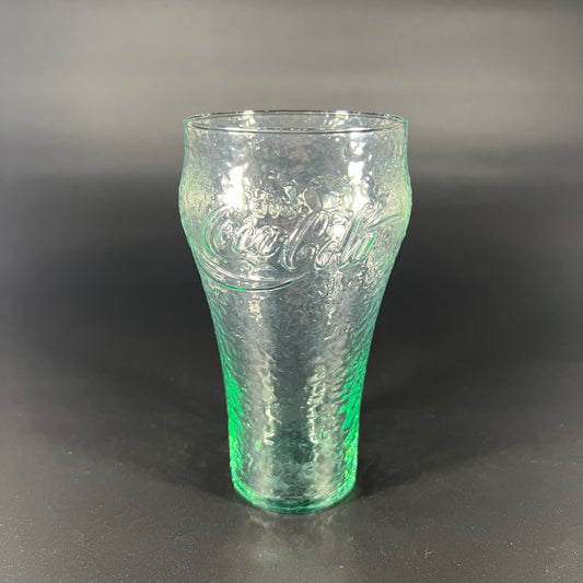 Crinkled Coca Cola Glass