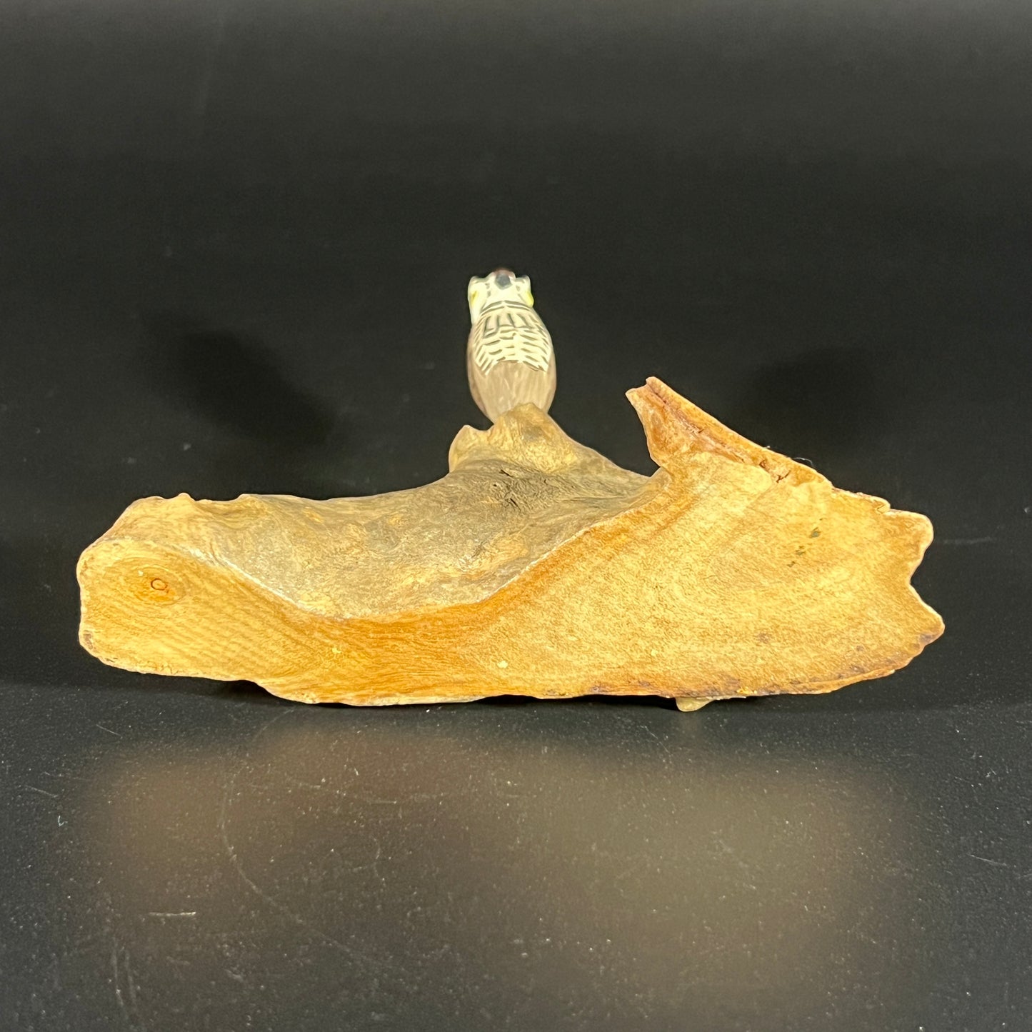 Owl Sculpture on Driftwood