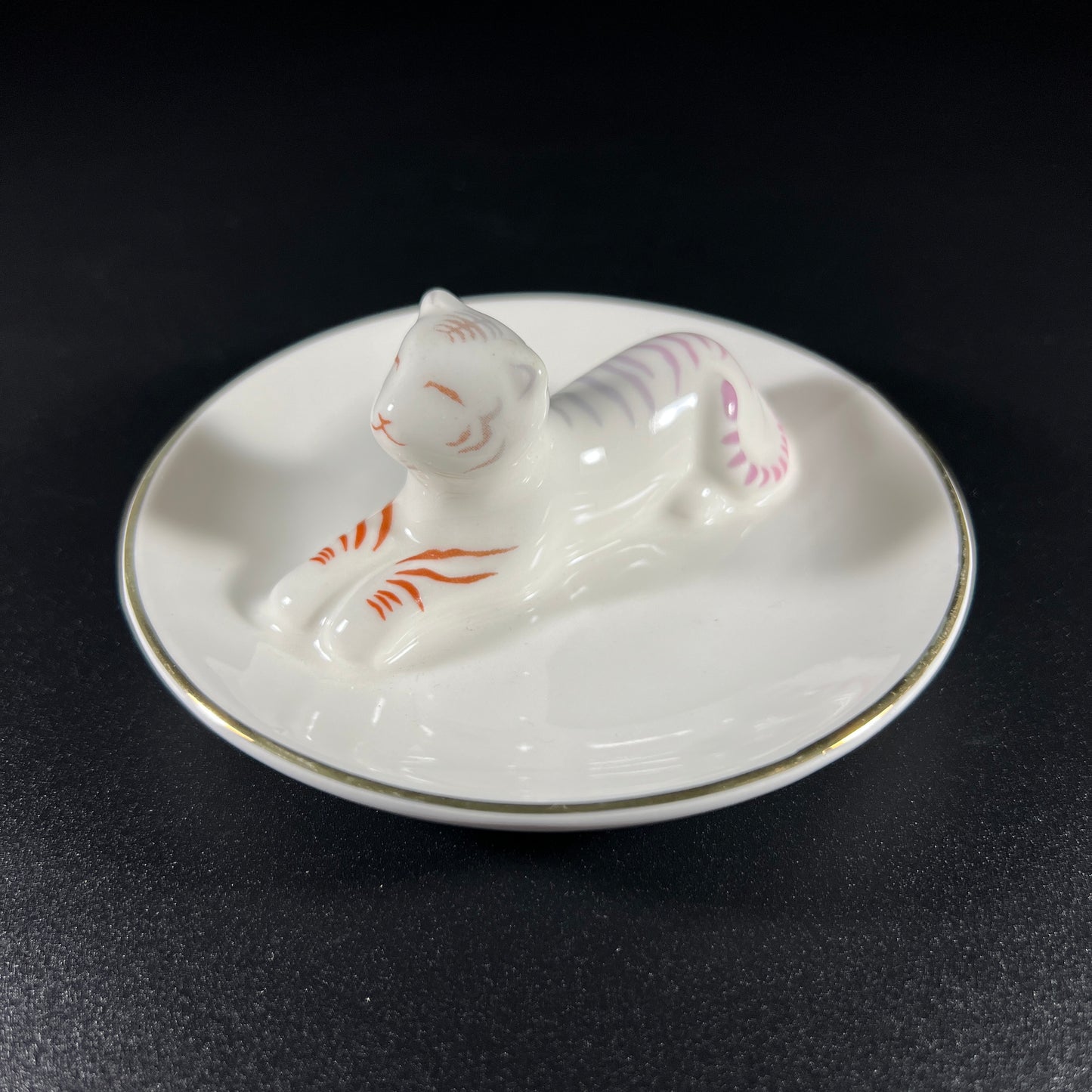 Ceramic Tiger Trinket Dish