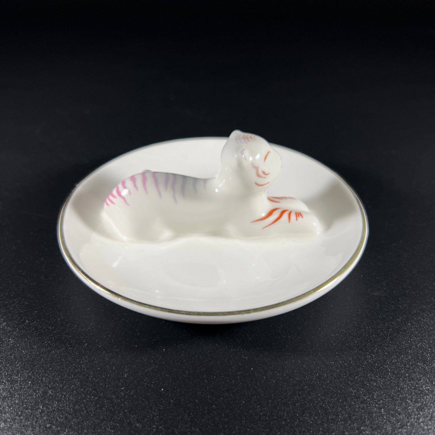 Ceramic Tiger Trinket Dish